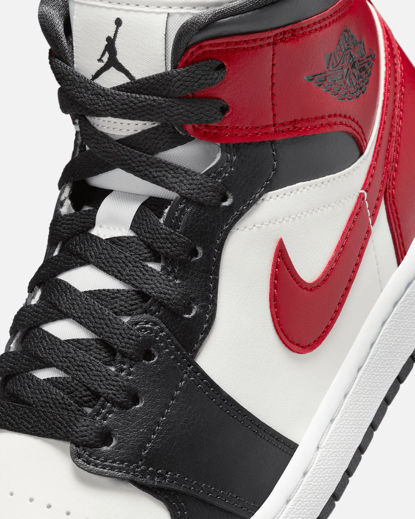 Jordan Women's Air Jordan 1 Mid Sail/Gym Red - Image 6
