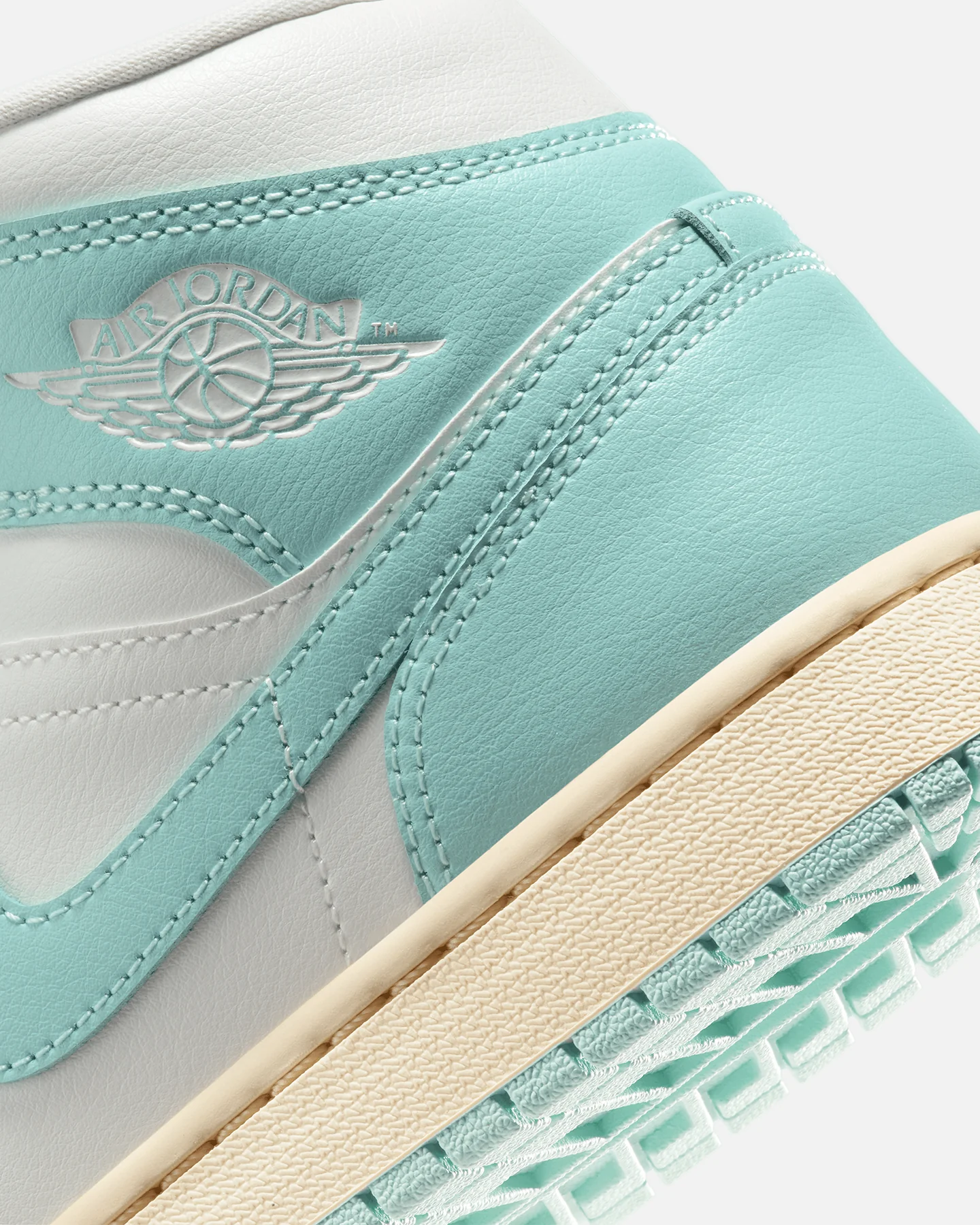 Jordan Women's Air Jordan 1 Mid "Light Dew" Sail/Light Dew Muslin - Image 8