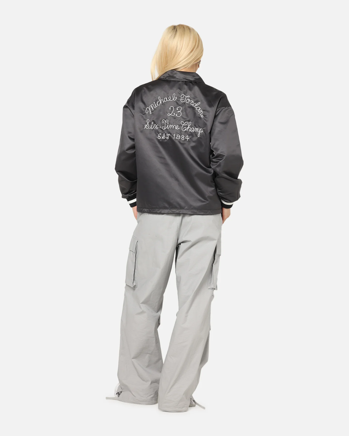 Jordan Women's Coaches Jacket Black/Sail - Image 4