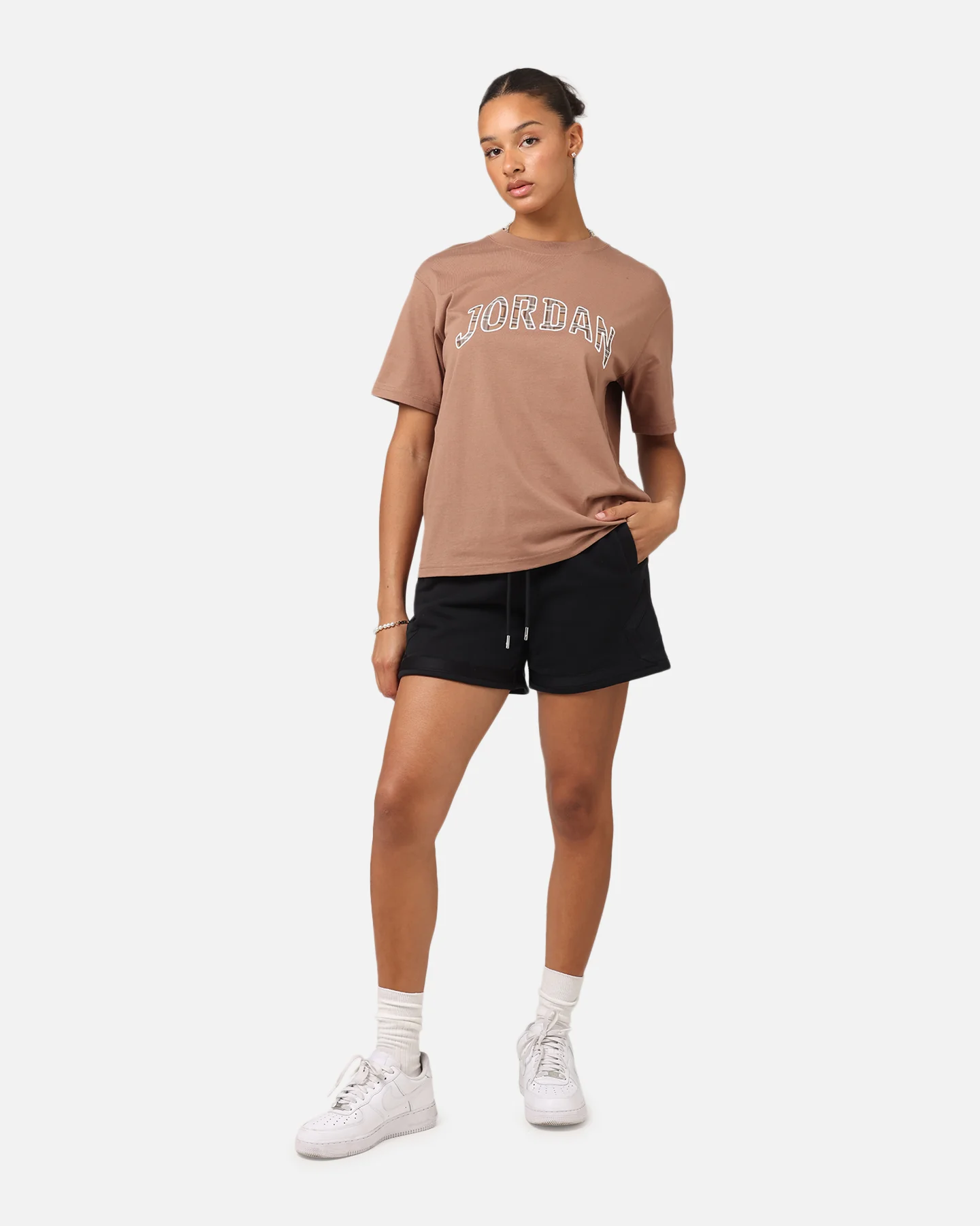 Jordan Women's Graphic T-Shirt Archaeo Brown/Sail - Image 2