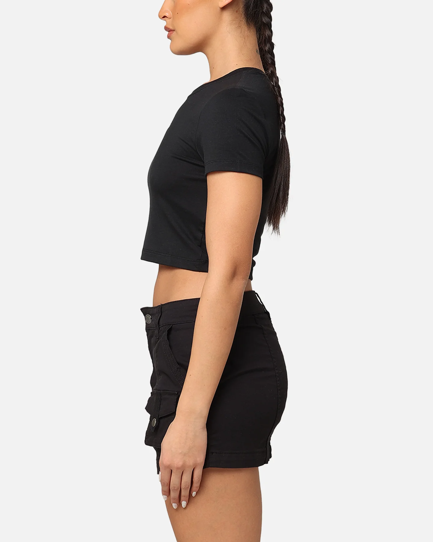 Jordan Women's Short Sleeve Graphic Slim Crop T-Shirt Legend Mid Brown - Image 5
