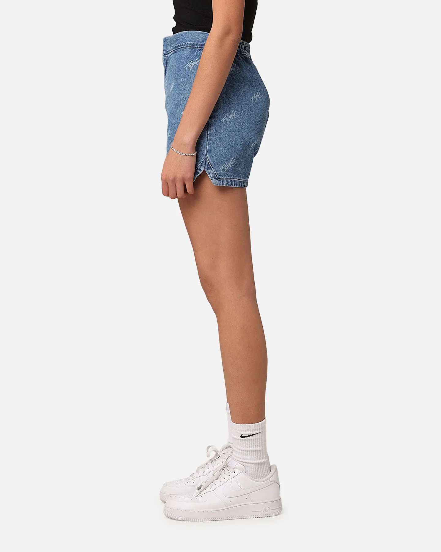 Jordan Women's Woven Denim Shorts Stone Blue - Image 6