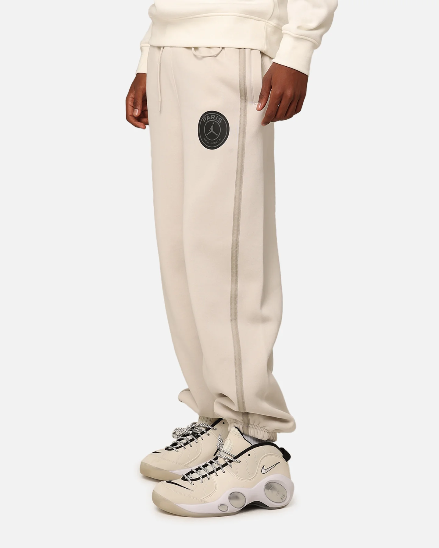 Jordan X Paris Saint-Germain Fleece Pants Light Bone/Black - Image 6