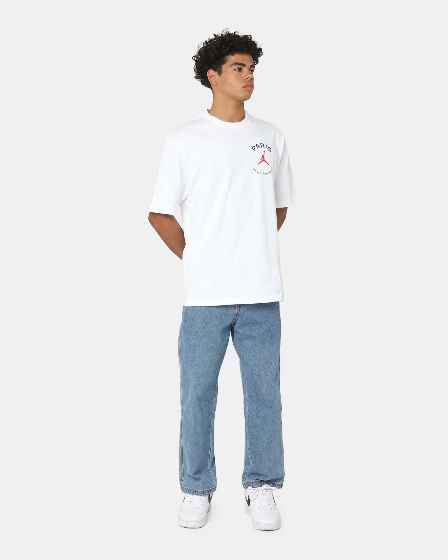Jordan X Paris Saint-Germain Logo T-Shirt White - Image 2