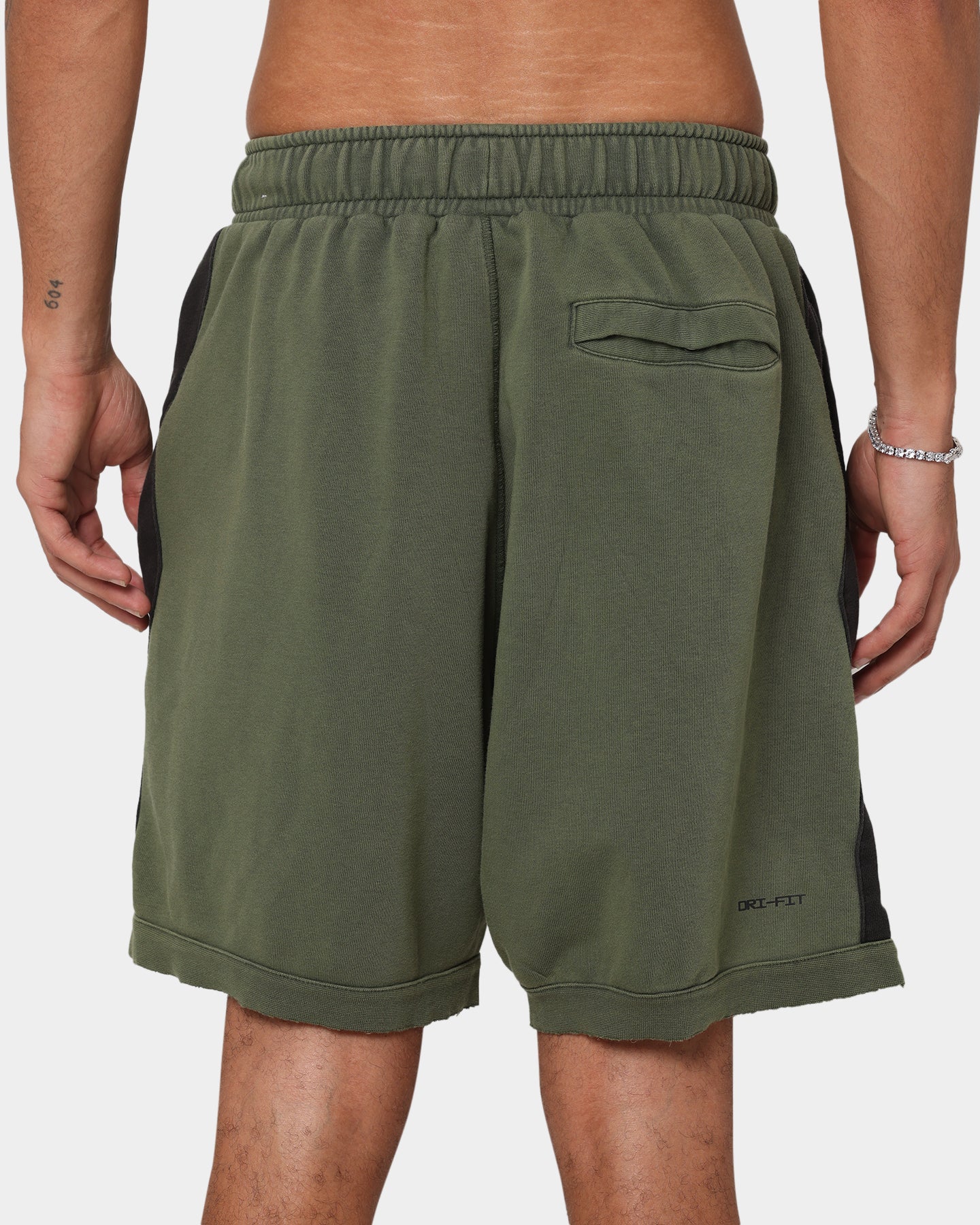 Jordan Zion Dri-FIT Fleece Shorts Carbon Green/Black - Image 8