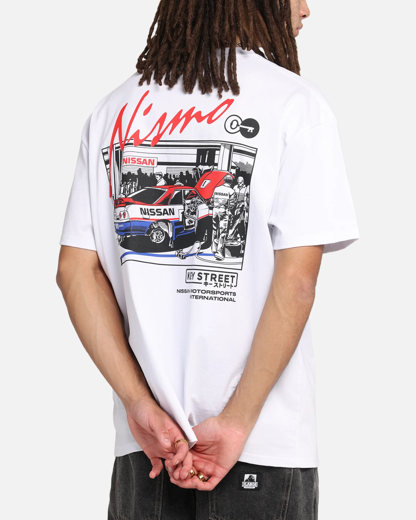 Key Street Bathurst Pits T-Shirt White - Image 7