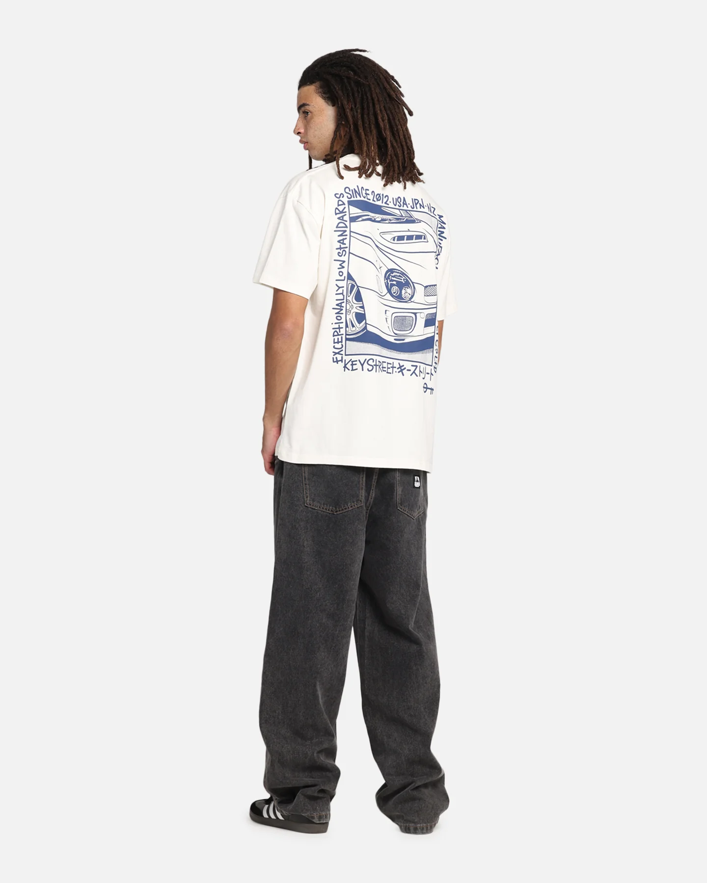 Key Street Halftone T-Shirt Off White - Image 3