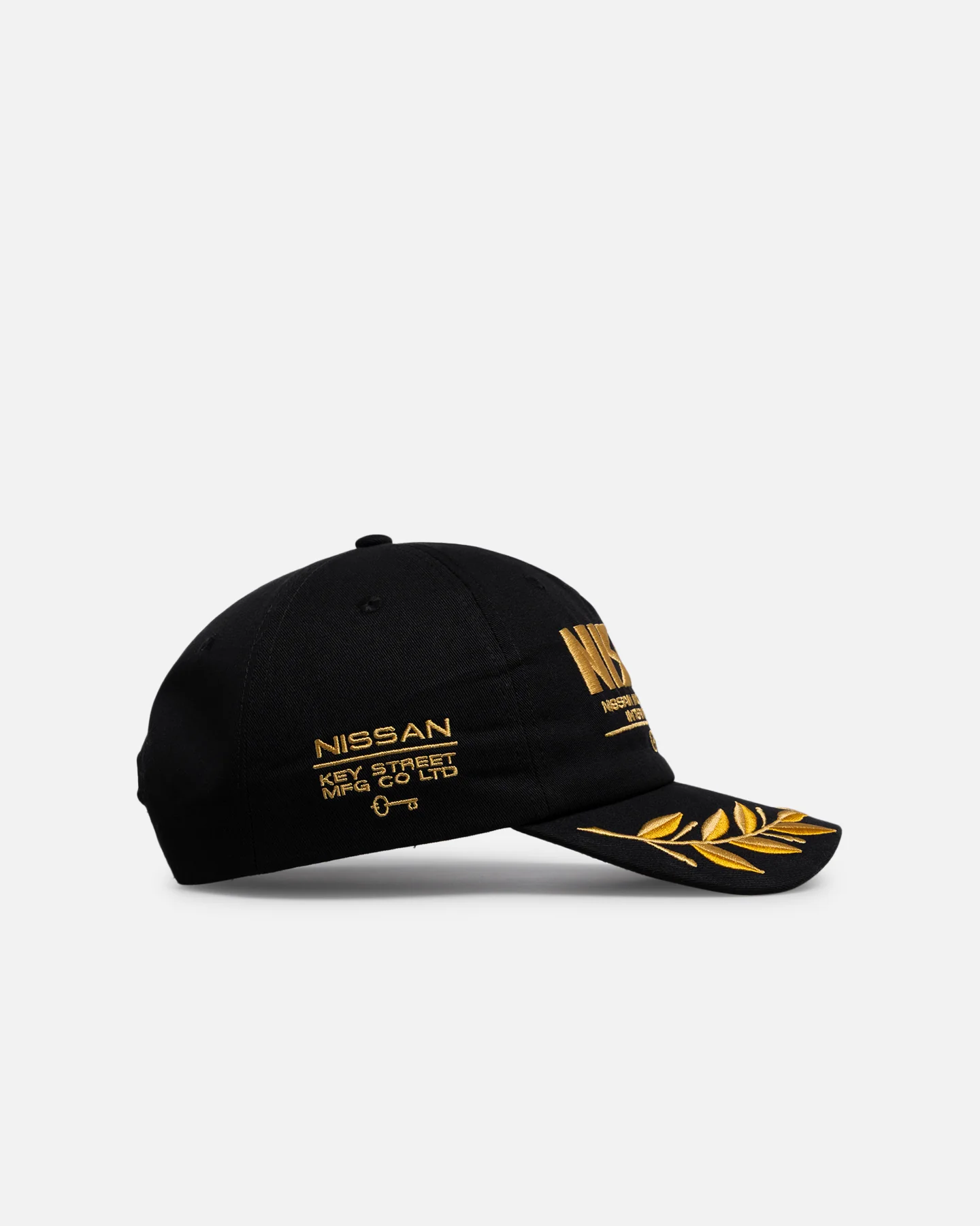 Key Street Nissan Nismo Wreath Snapback Hat Black - Image 3