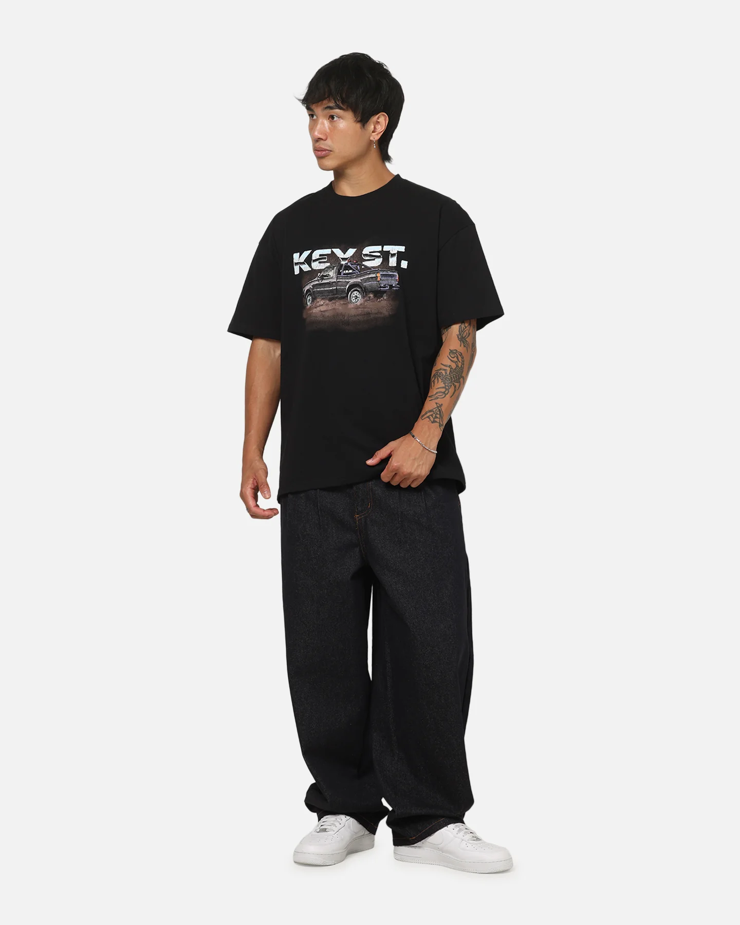 Key Street Off Road Heavy T-Shirt Black - Image 4