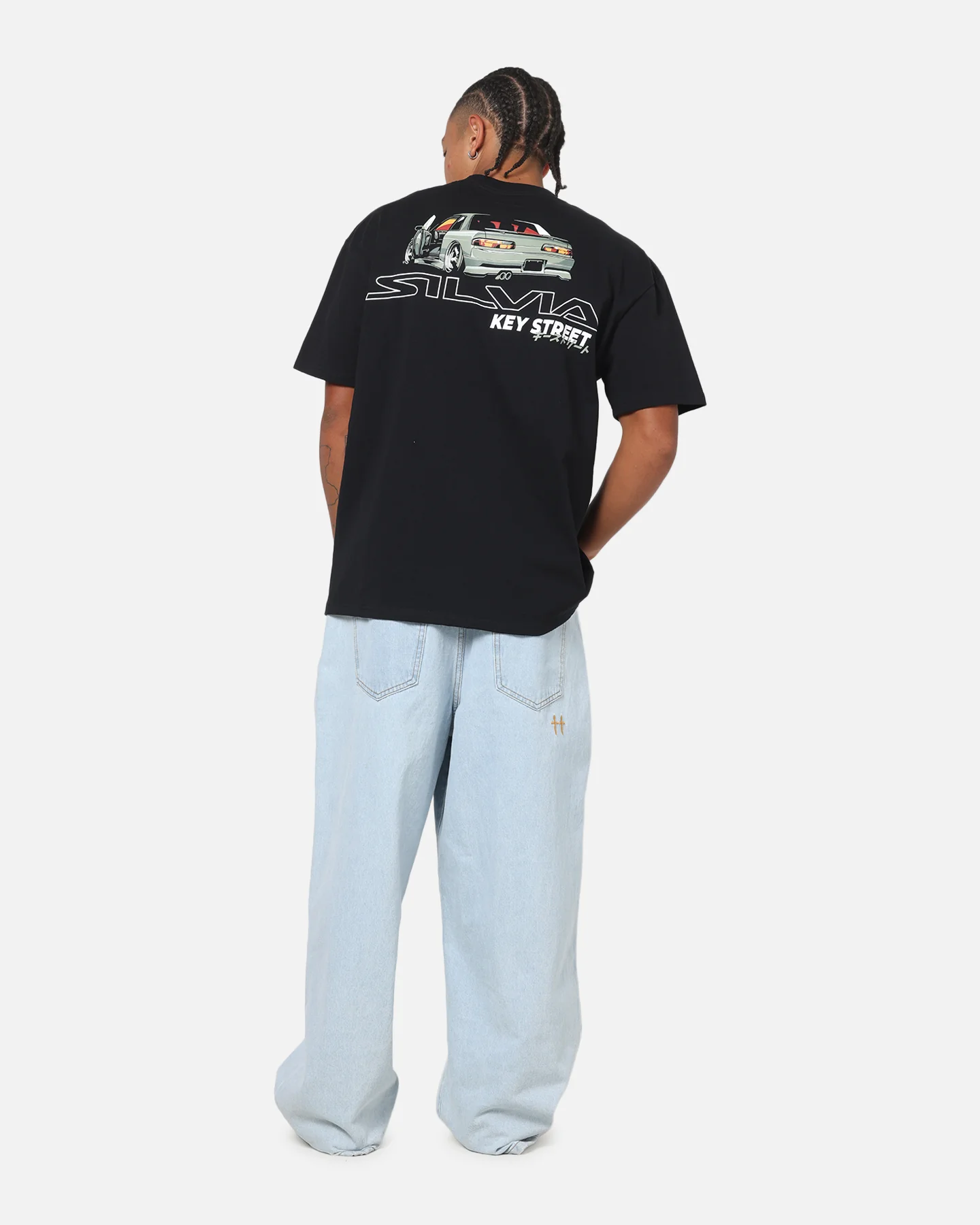 Key Street S13 T-Shirt Black - Image 4