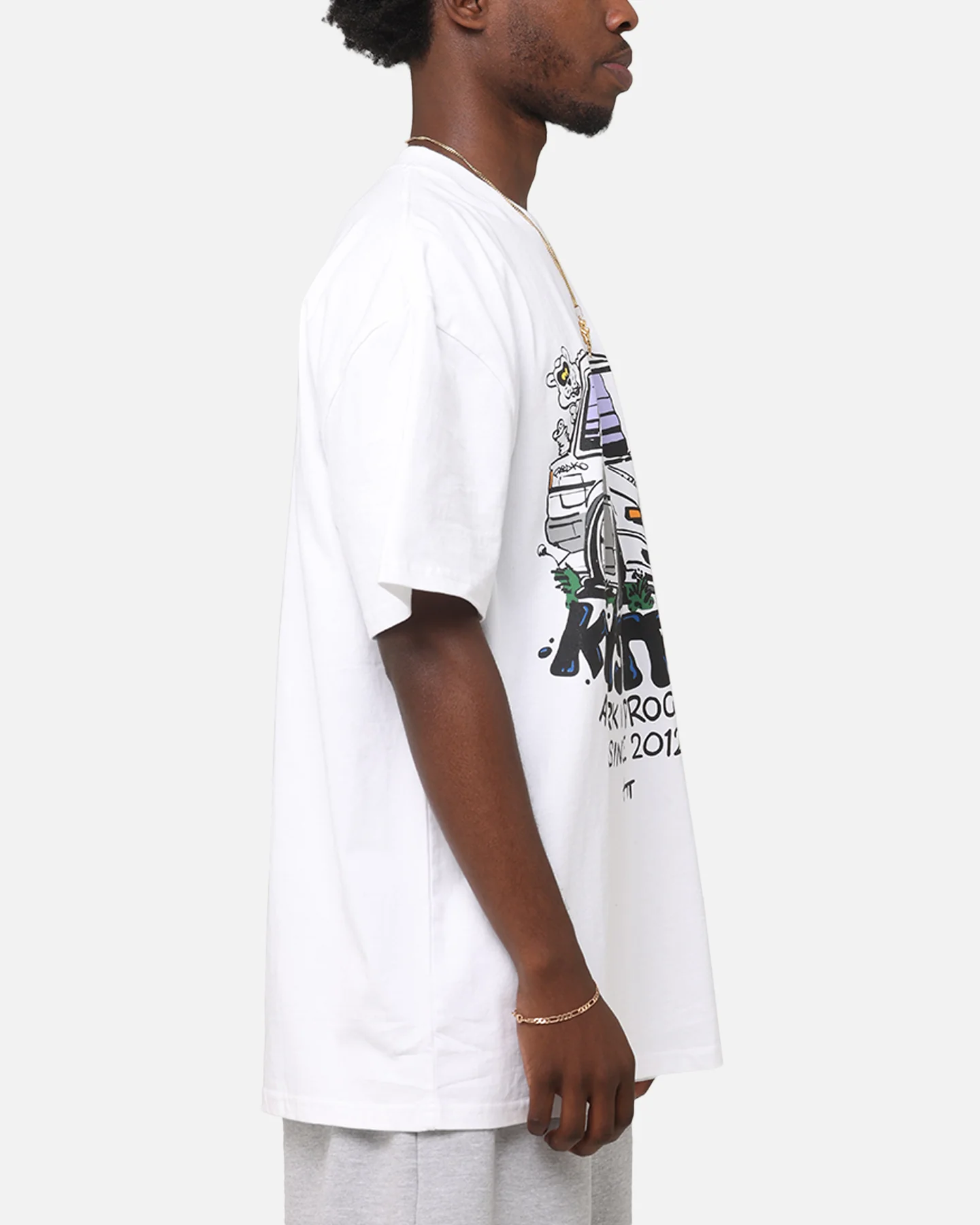 Key Street X FRKO Wip T-Shirt White - Image 4