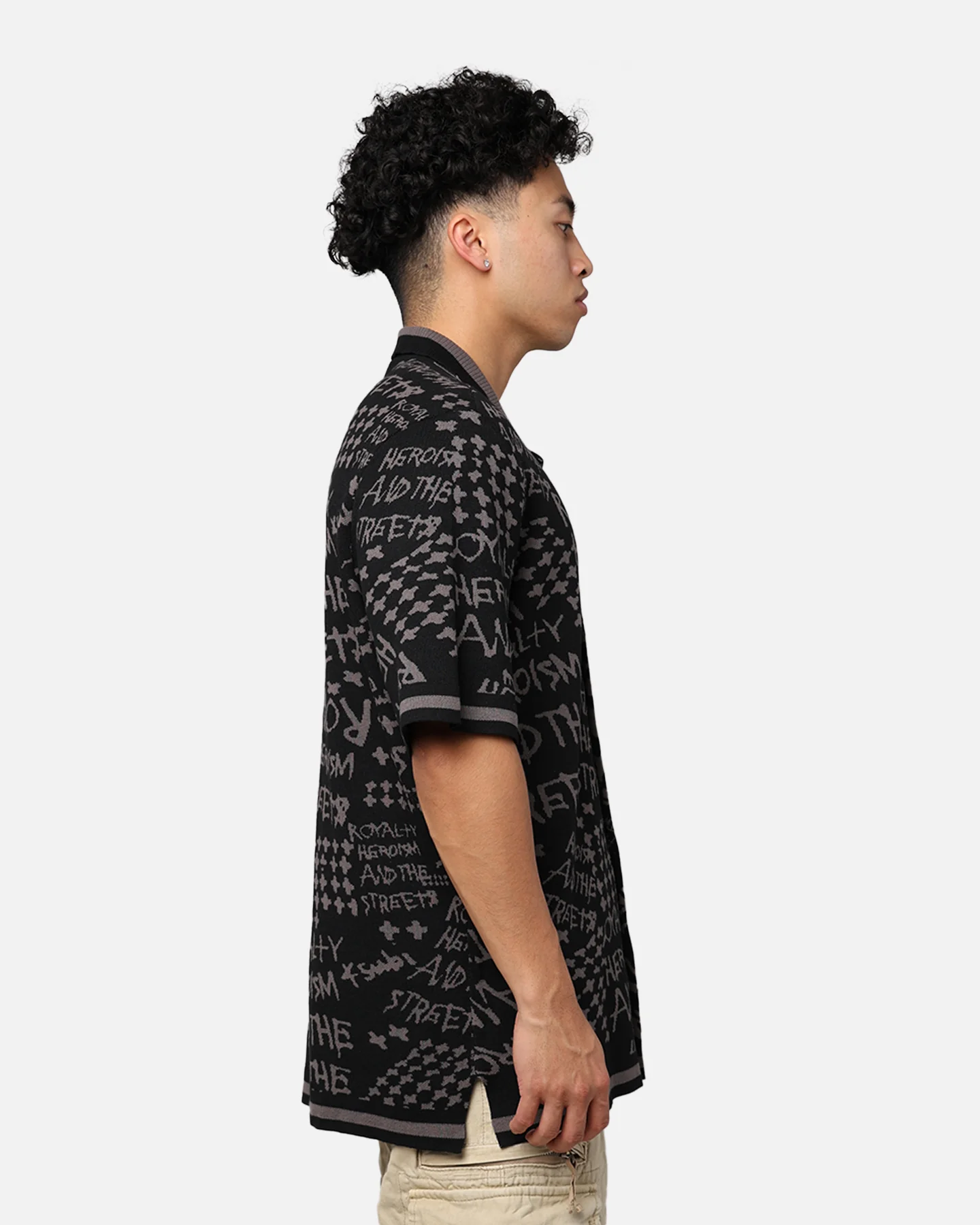 Ksubi Heroism Knit Resort Short Sleeve Shirt Black - Image 4
