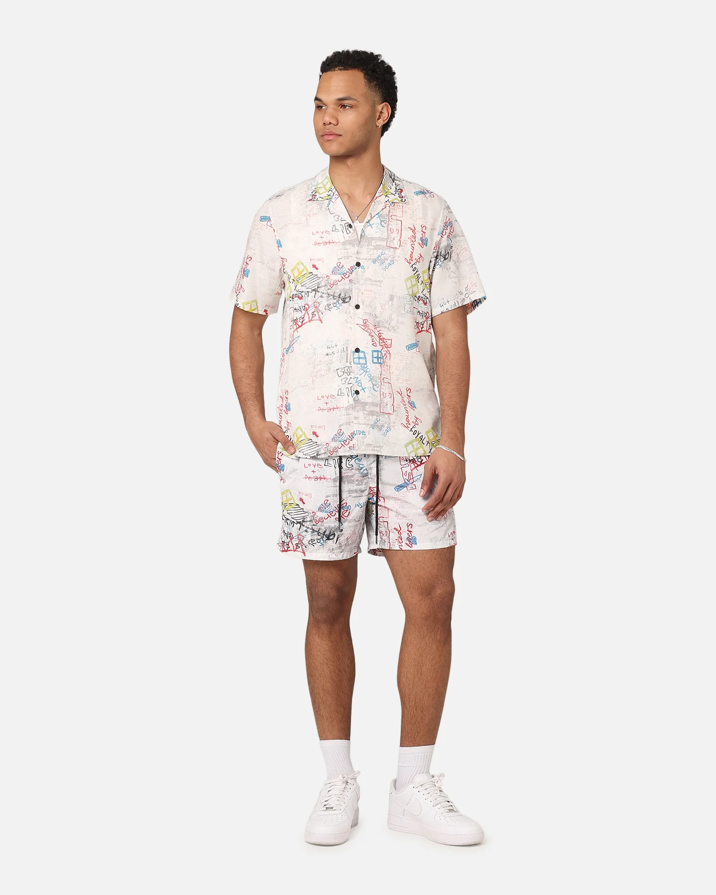 Ksubi Skrawler Board Shorts White - Image 2