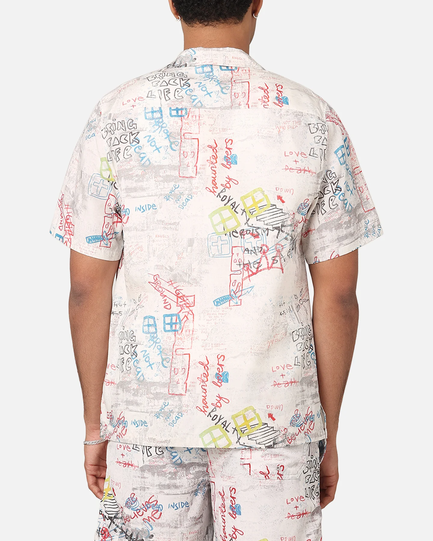 Ksubi Skrawler Resort Button Up Shirt White - Image 3