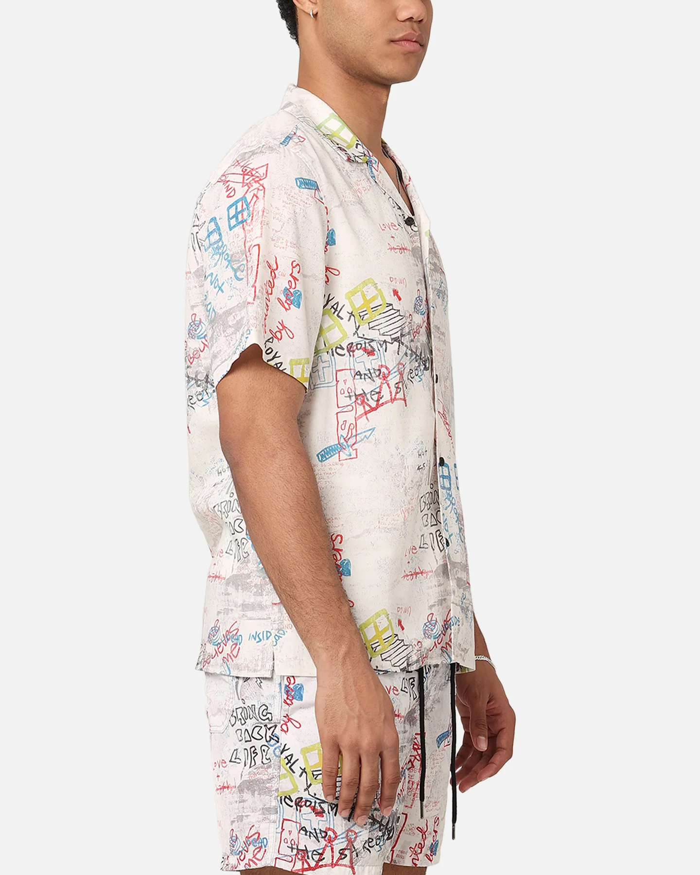 Ksubi Skrawler Resort Button Up Shirt White - Image 4