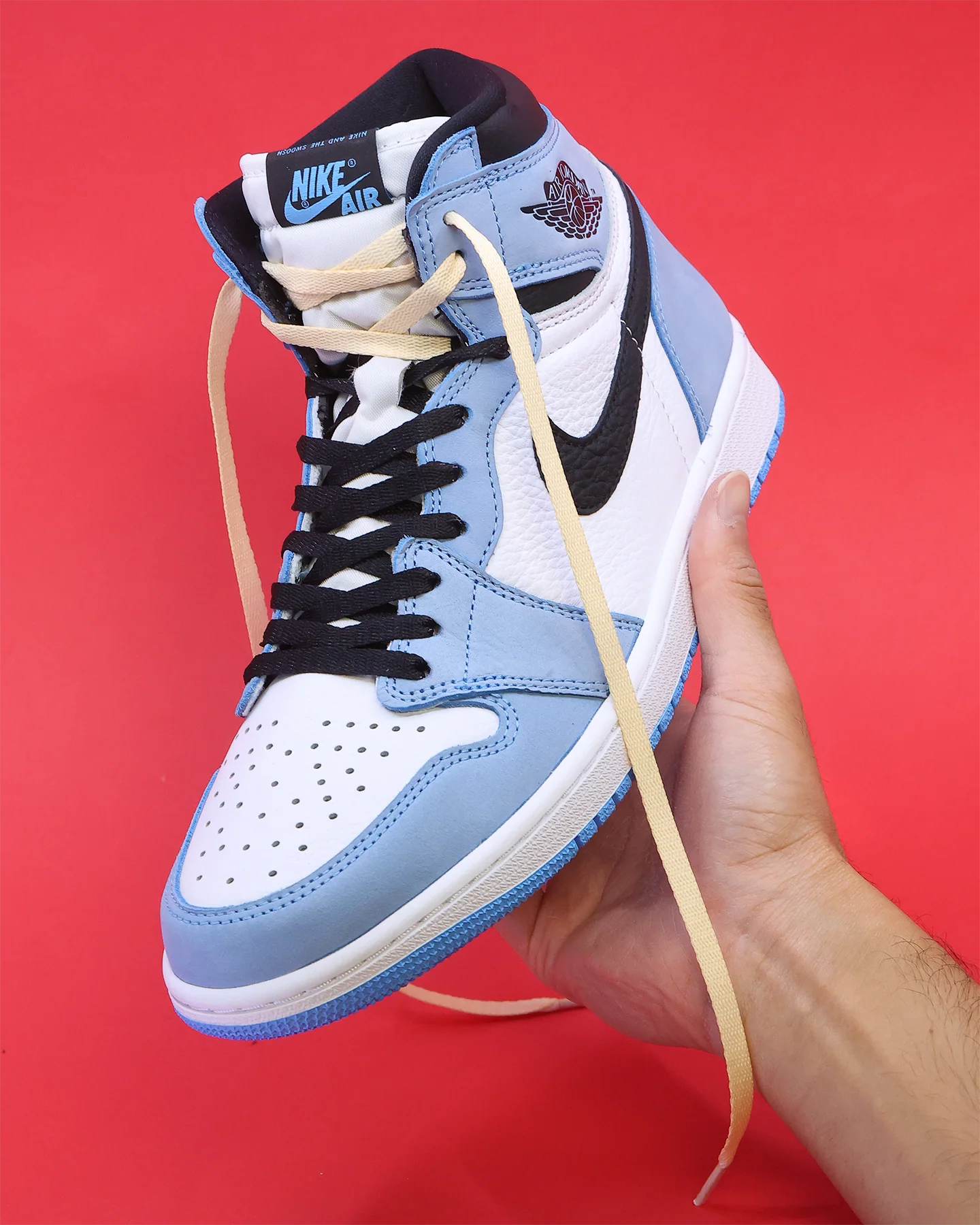 Lacespace Jordan Two Tone Laces Light Beige/Black - Image 2