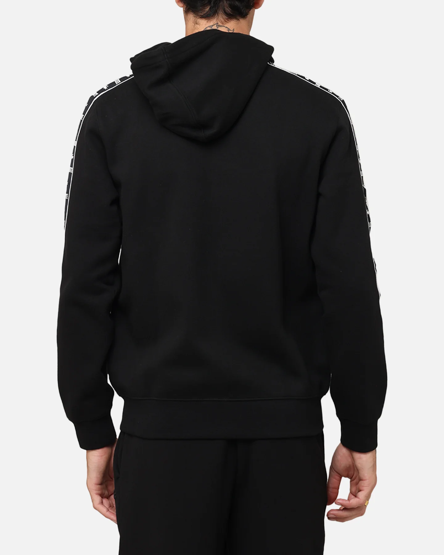 Lacoste 23 Tape Hoodie Black - Image 3
