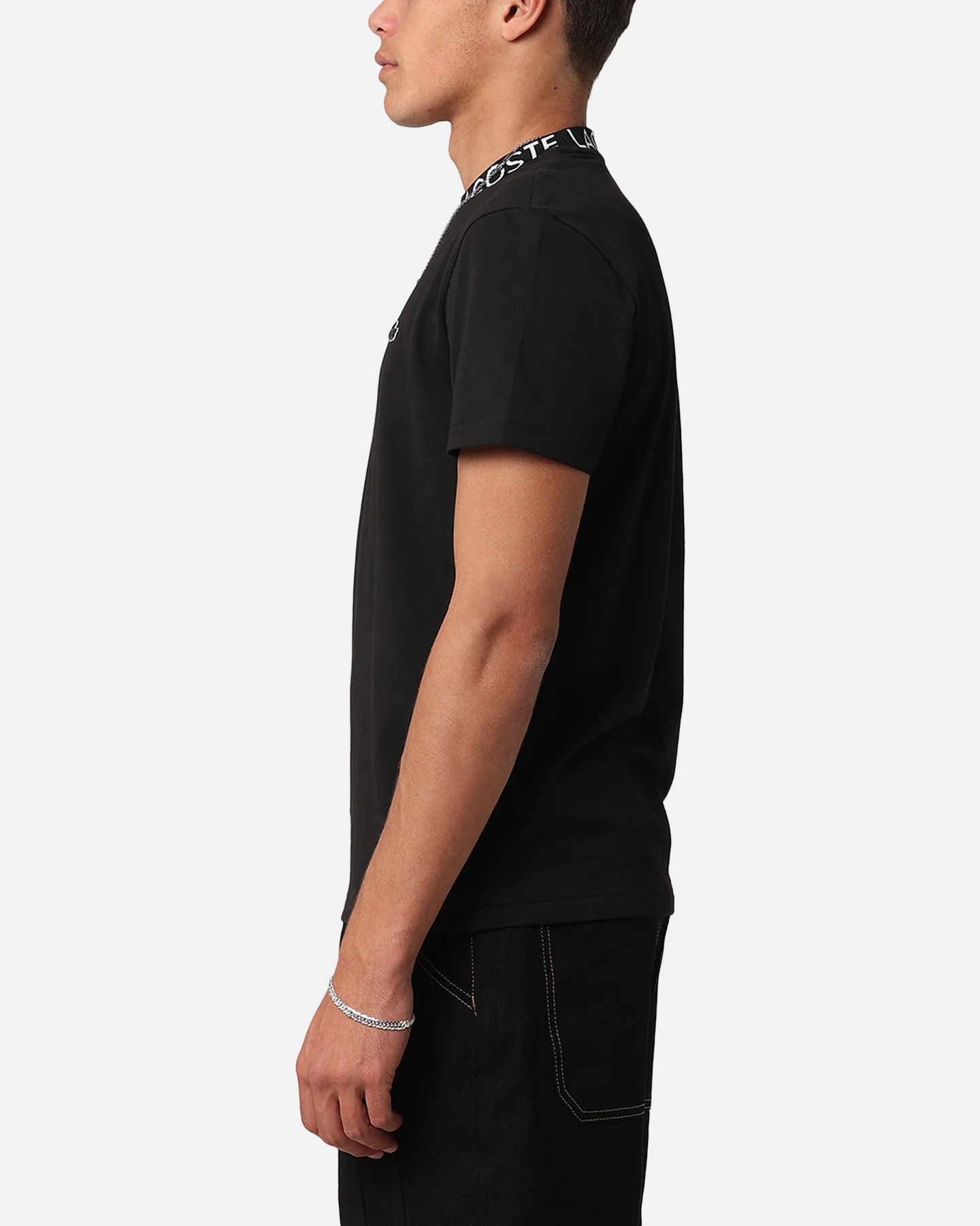 Lacoste Active Pique T-Shirt Black - Image 5