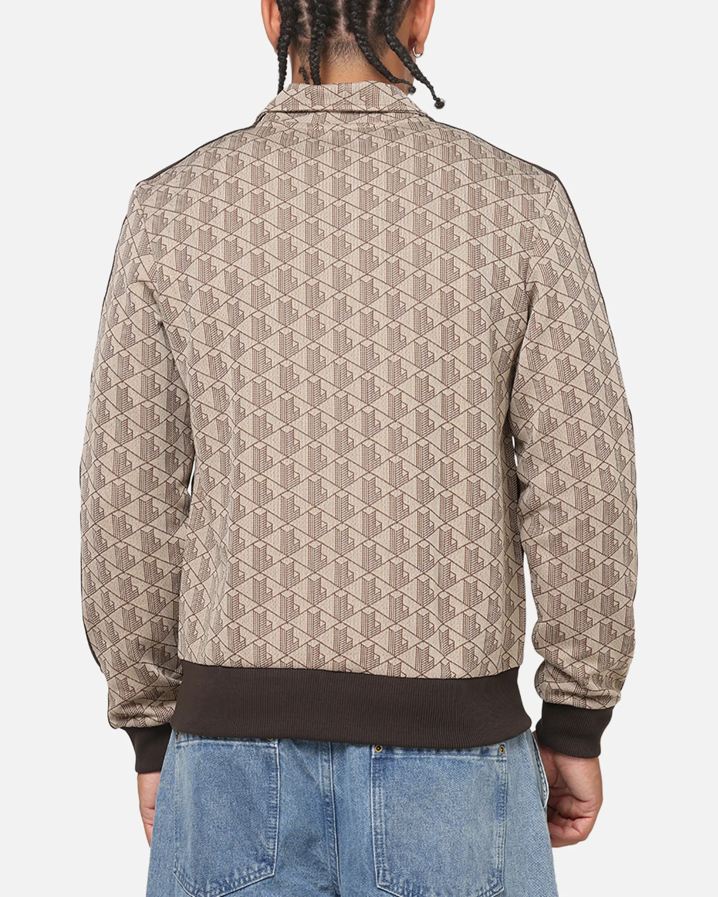 Lacoste Monogram Track Jacket Crossiant/Cookie - Image 3
