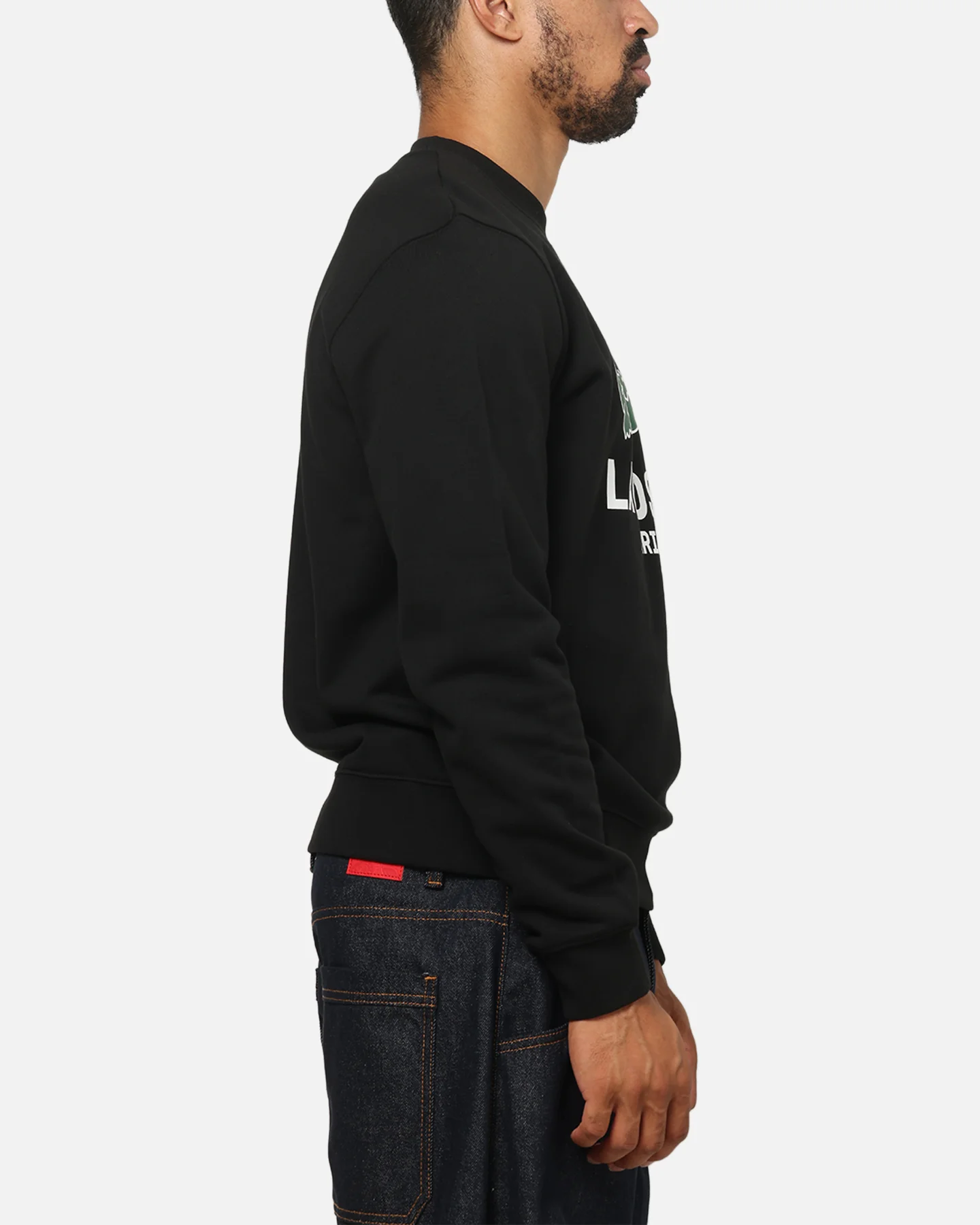 Lacoste Originals Croc Graphic Crewneck Black - Image 4