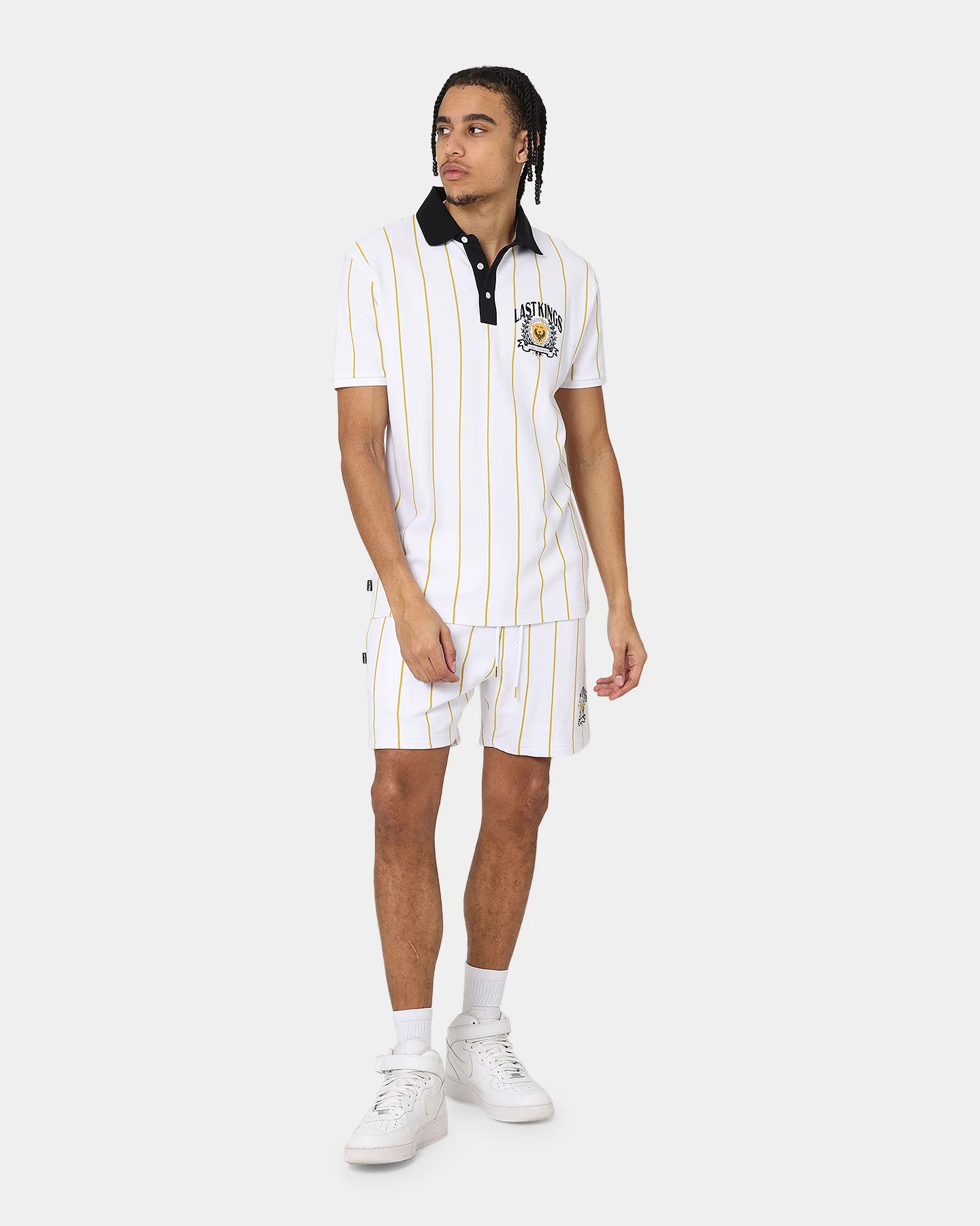 Last Kings Cairo Short Sleeve Polo Shirt White - Image 2