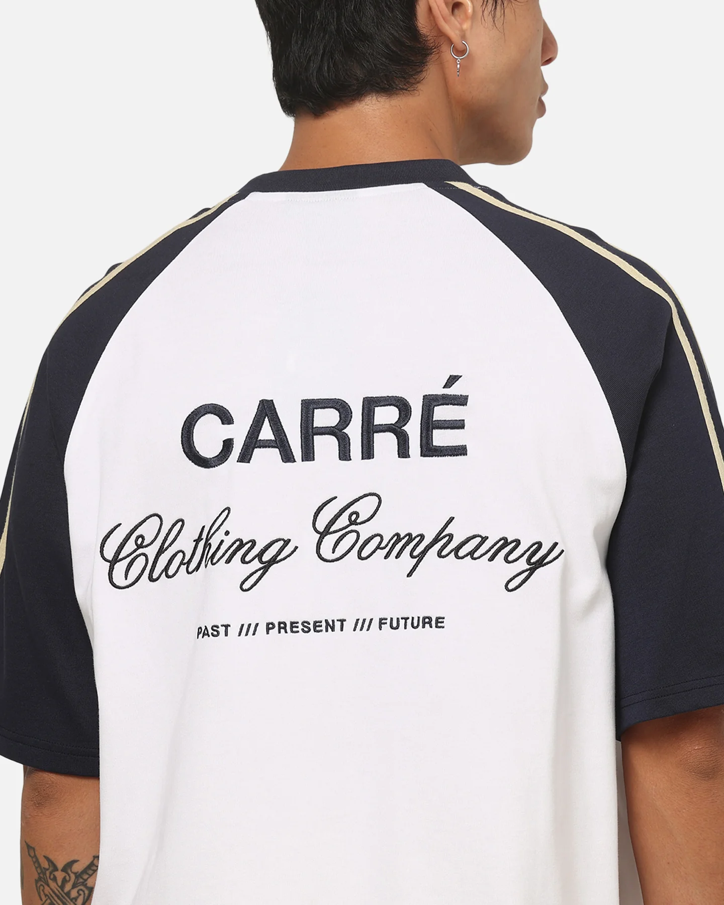 Carre Legacy Raglan T-Shirt White - Image 7