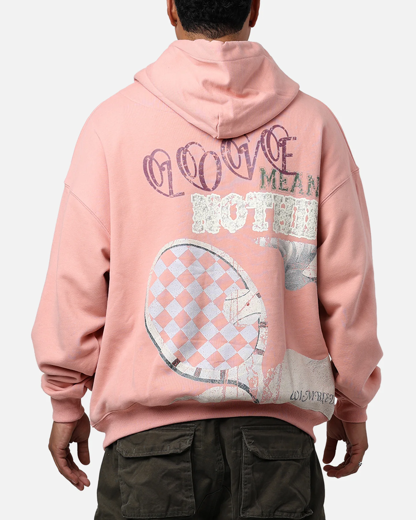 Lifted Anchors "Wimbledon" Henley Hoodie Dust Rose - Image 2