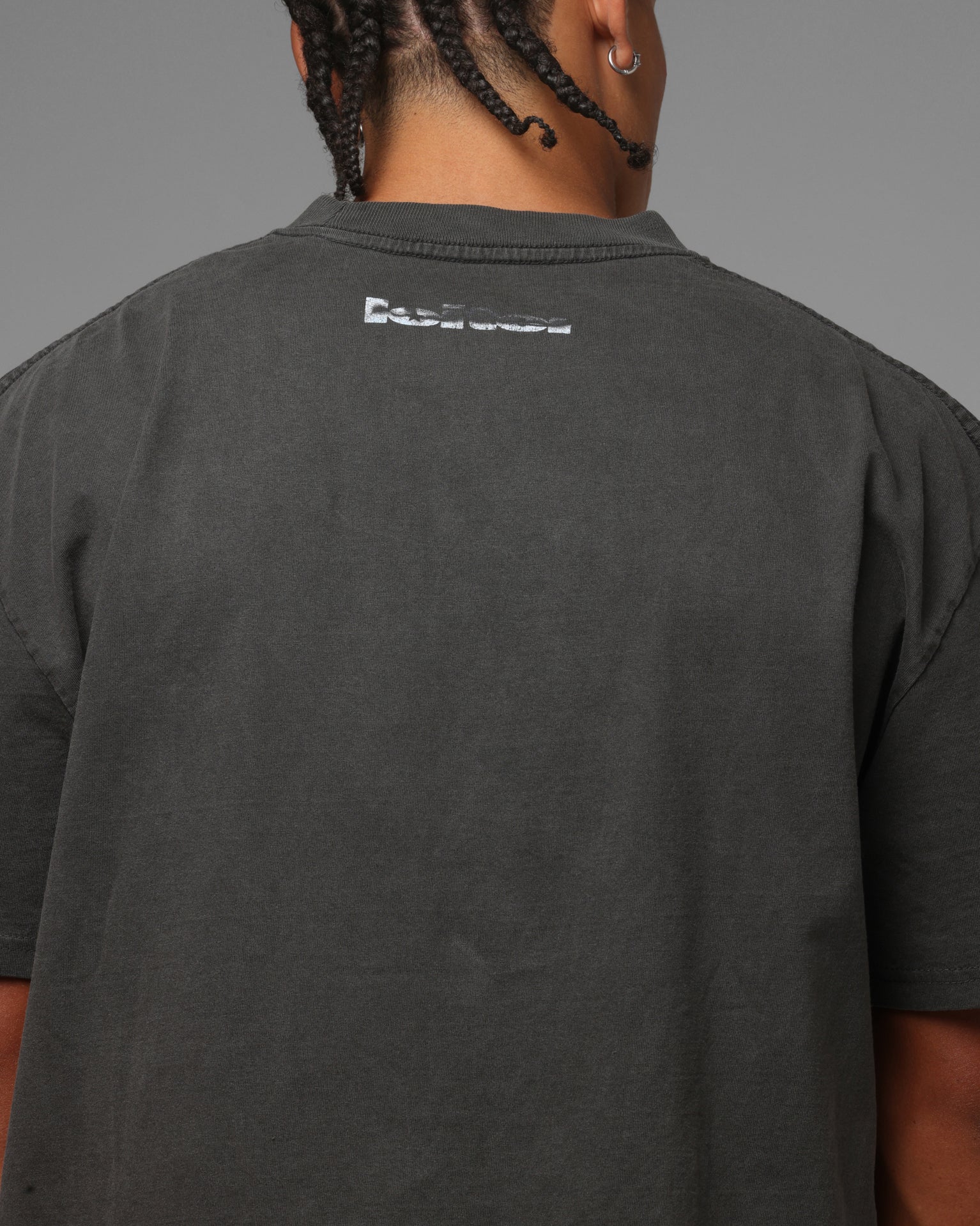 Loiter Afterimage T-Shirt Black Wash - Image 7