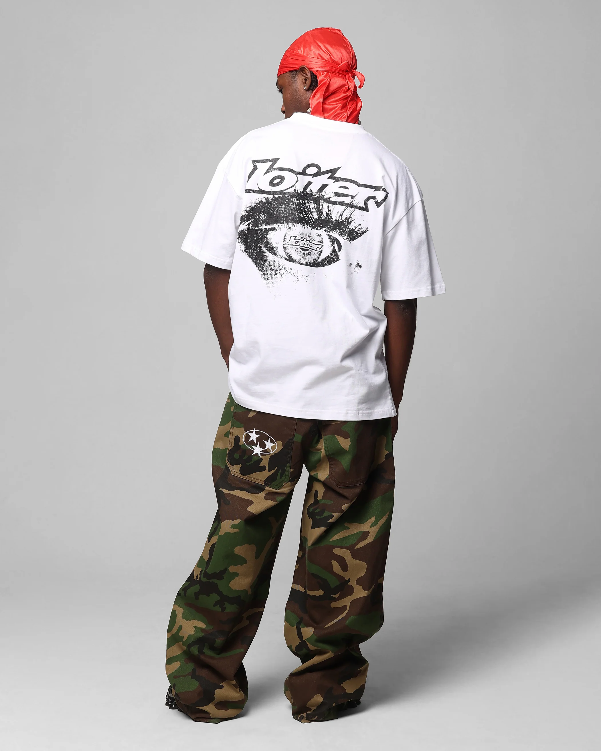 Loiter All Seeing Eye T-Shirt White - Image 3