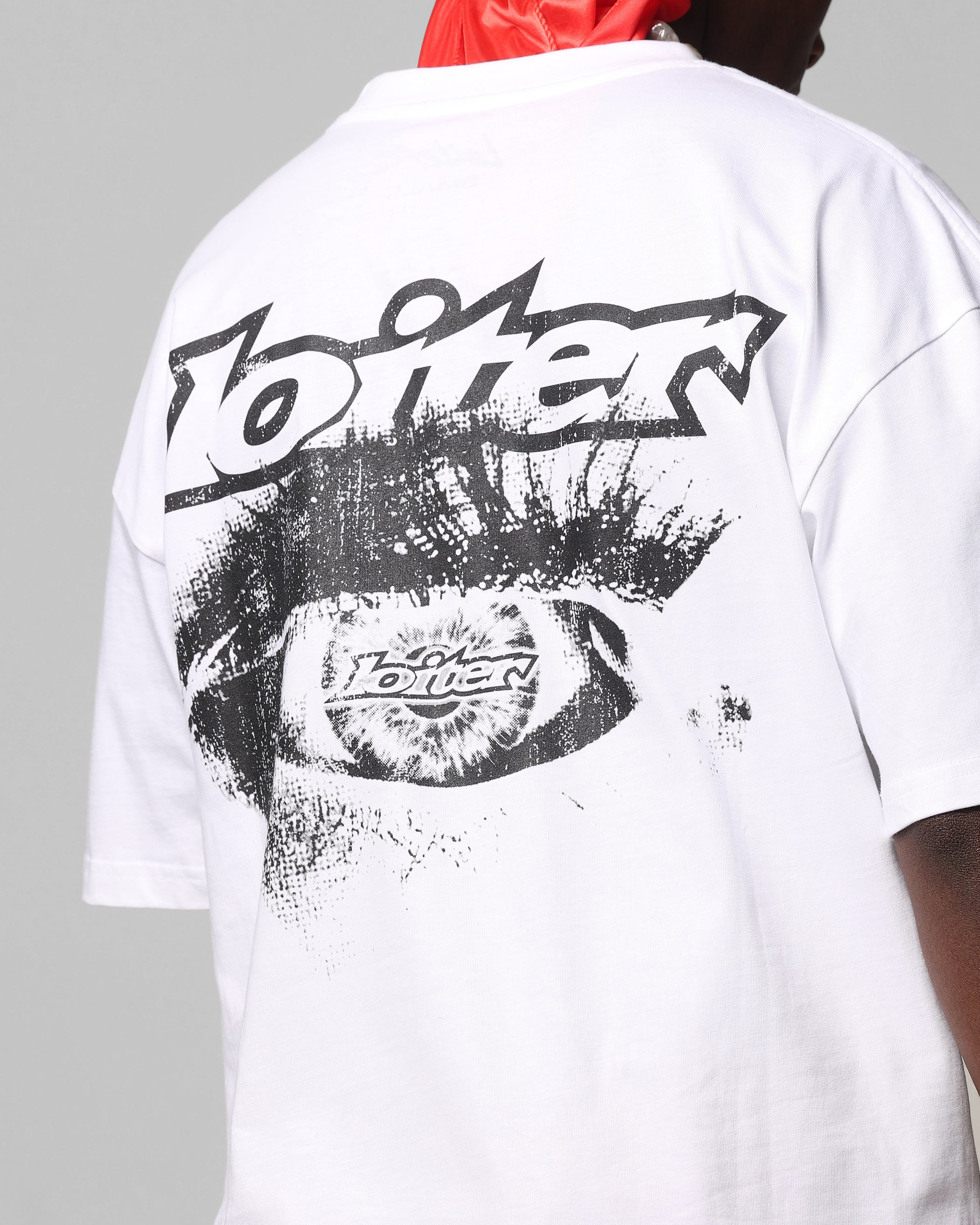 Loiter All Seeing Eye T-Shirt White - Image 7