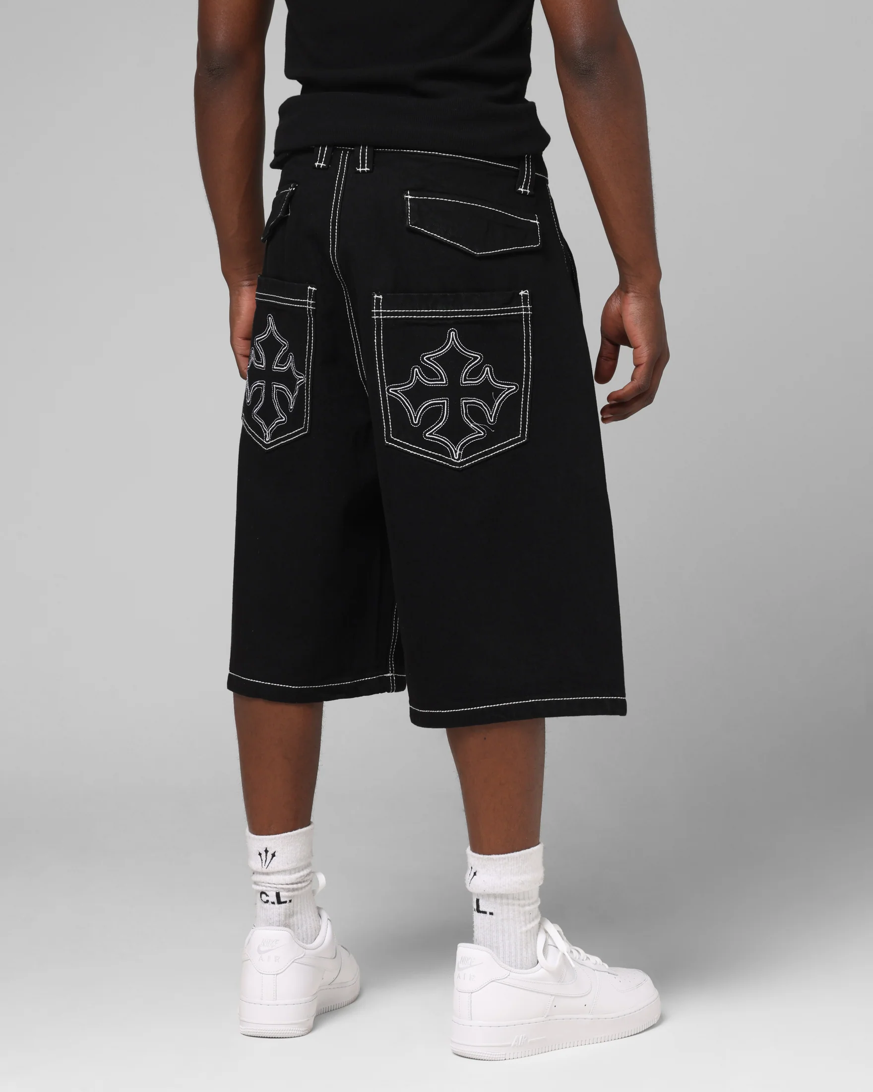 Loiter Biker Jorts Black - Image 5
