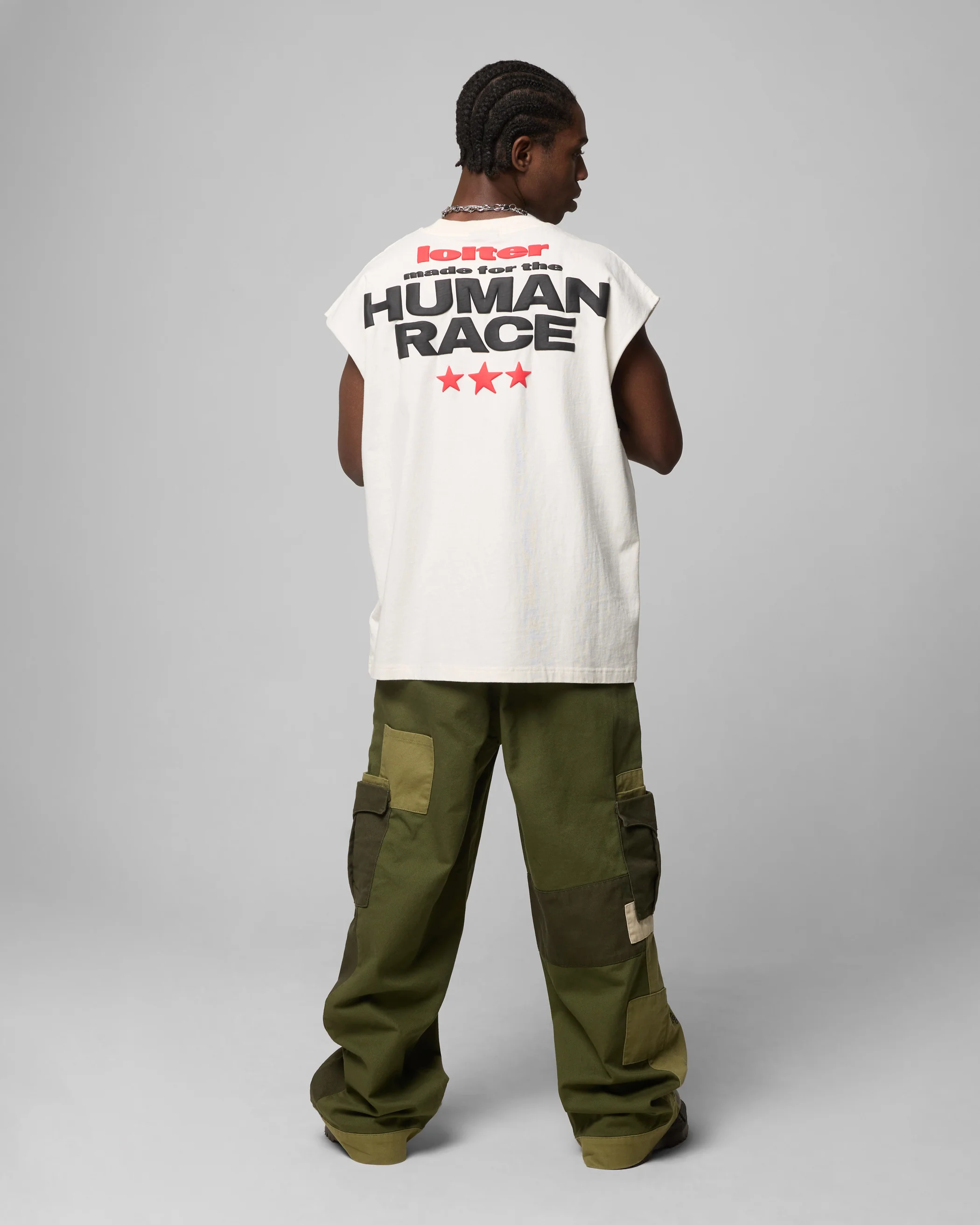 Loiter Celestial Muscle T-Shirt Off White - Image 4