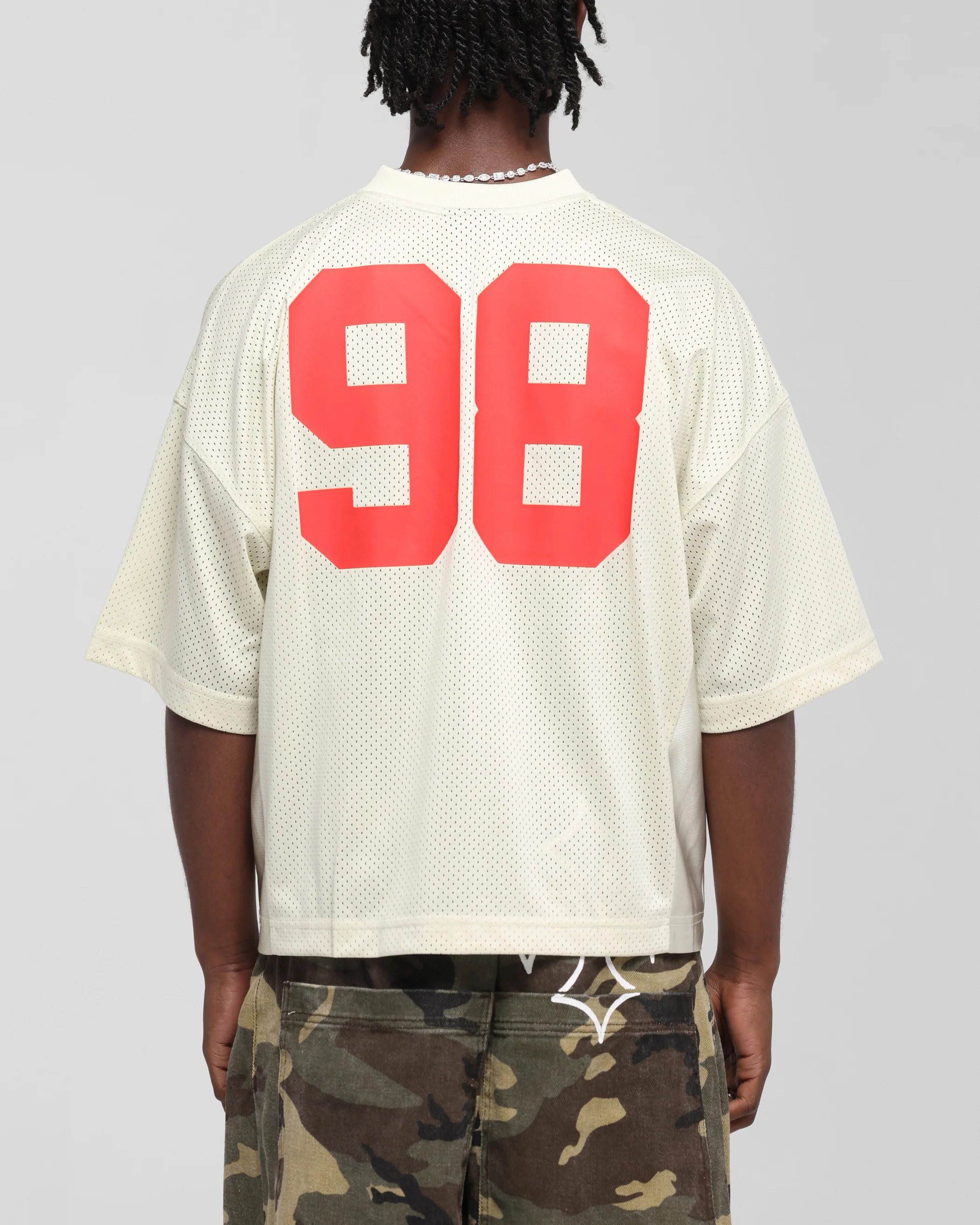 Loiter Cherry Jersey Off White/Red - Image 2