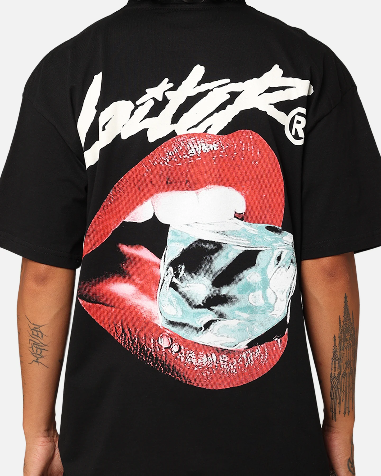 Loiter Cold Lips T-Shirt Black - Image 5
