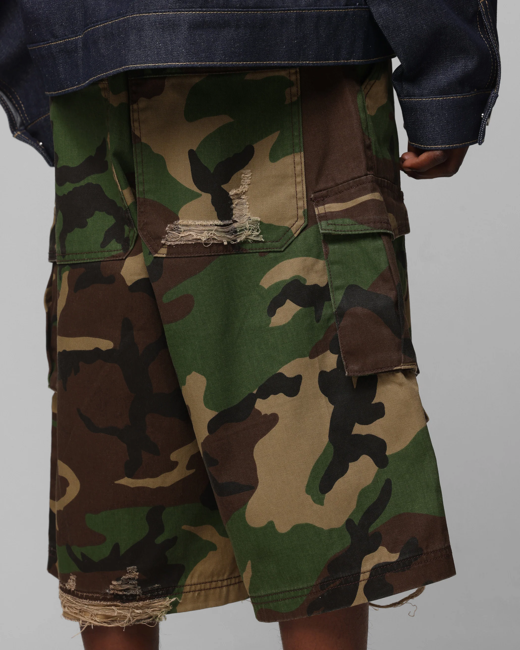 Loiter Collateral Cargo Shorts Camo - Image 4