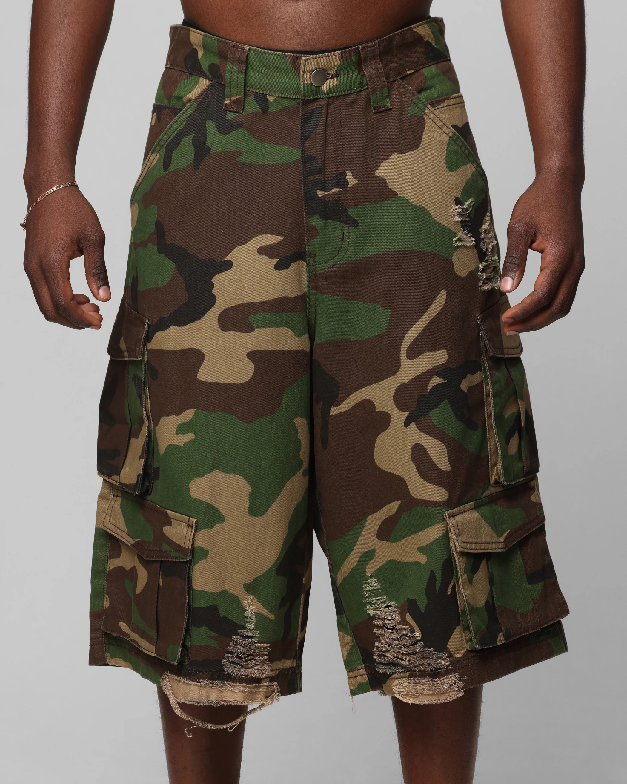 Loiter Collateral Cargo Shorts Camo - Image 7