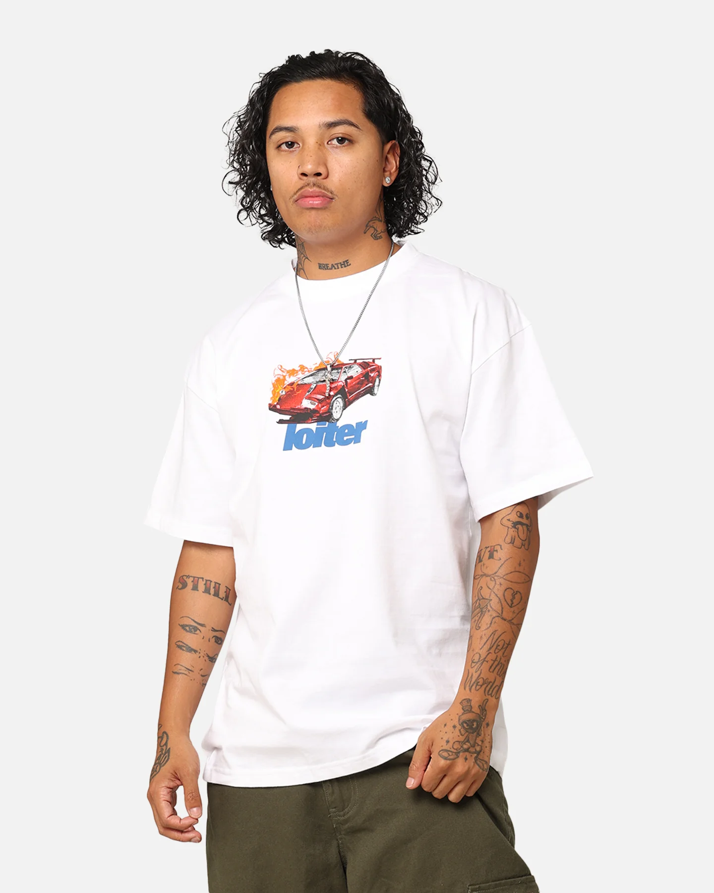 Loiter Collision T-Shirt White - Image 2
