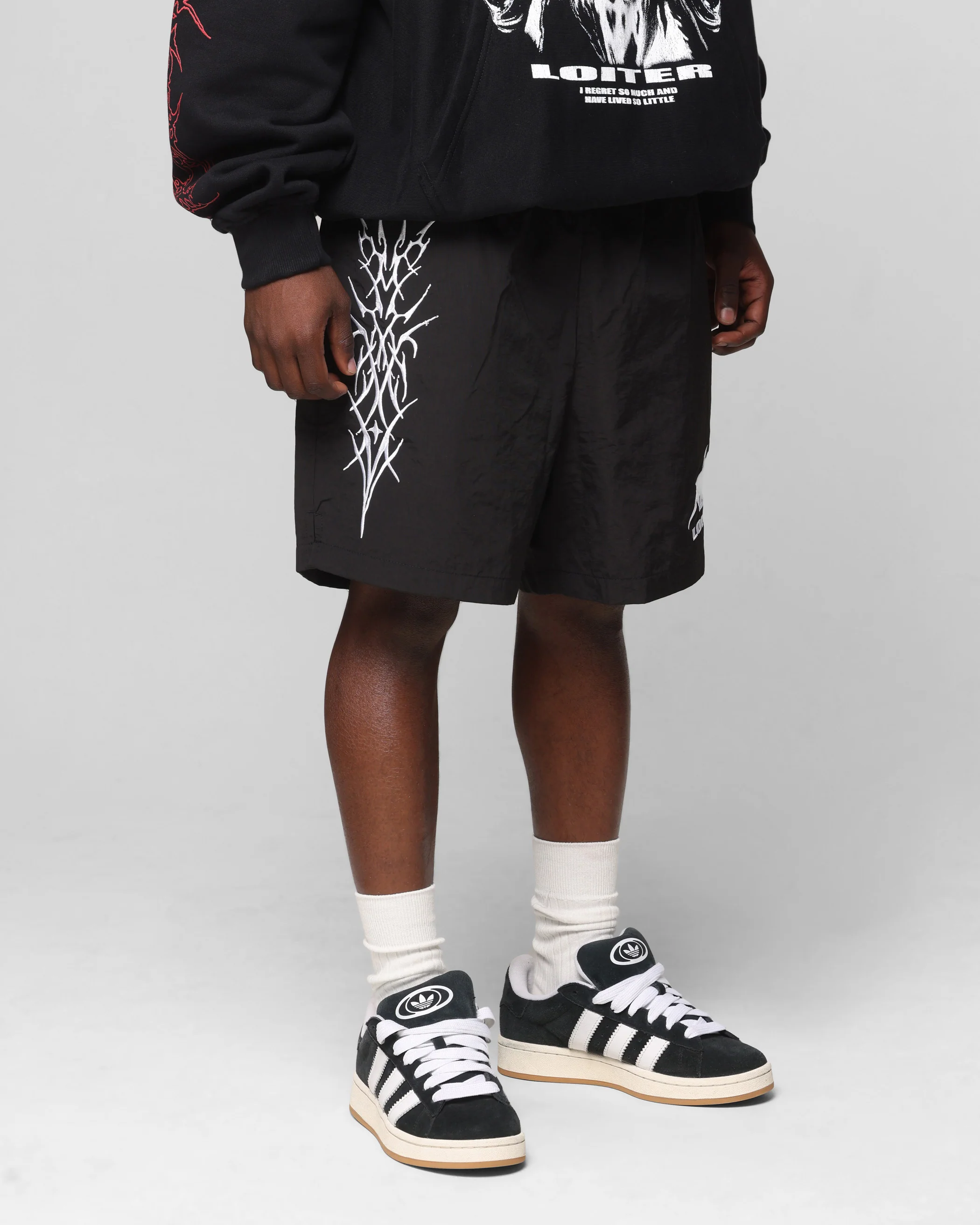 Loiter Cyber Beach Shorts Black - Image 5