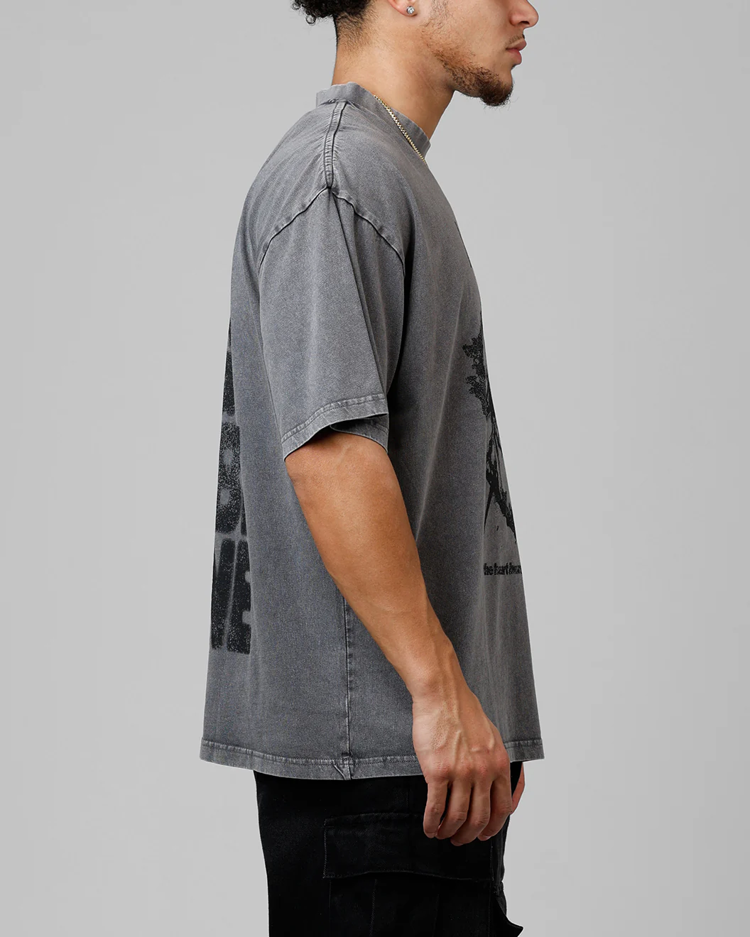 Loiter Desire T-Shirt Washed Charcoal - Image 4