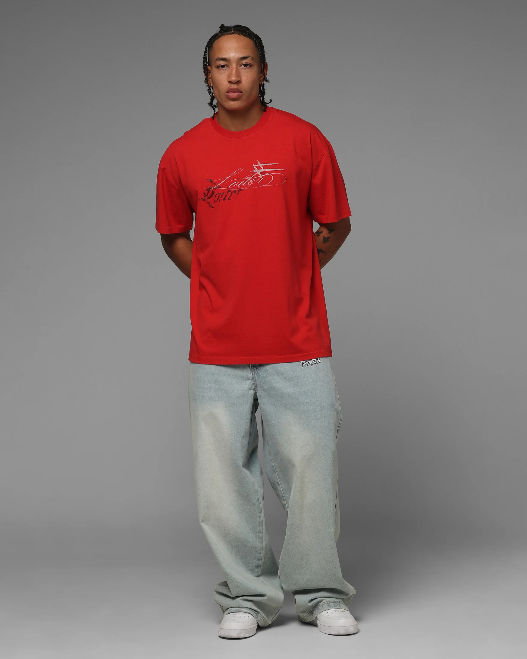 Loiter Devotion T-Shirt Red - Image 4