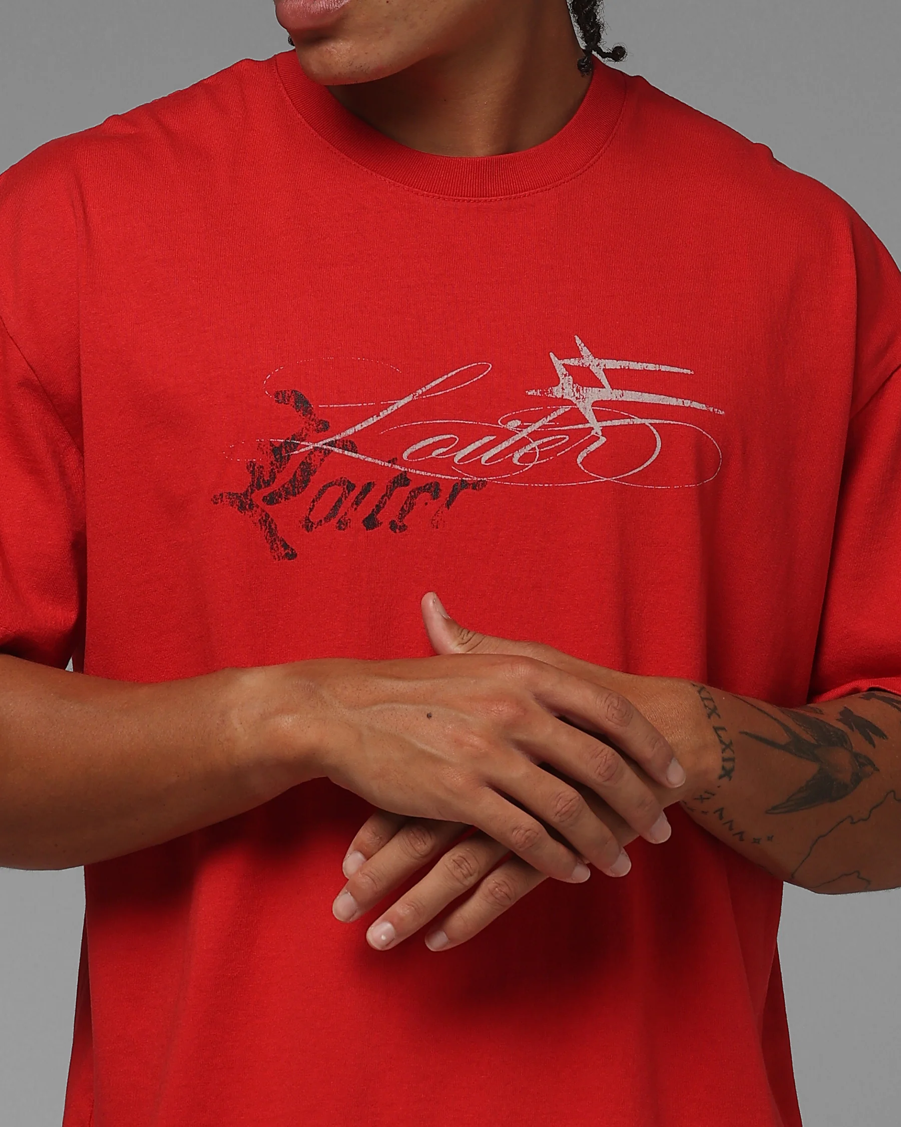 Loiter Devotion T-Shirt Red - Image 7