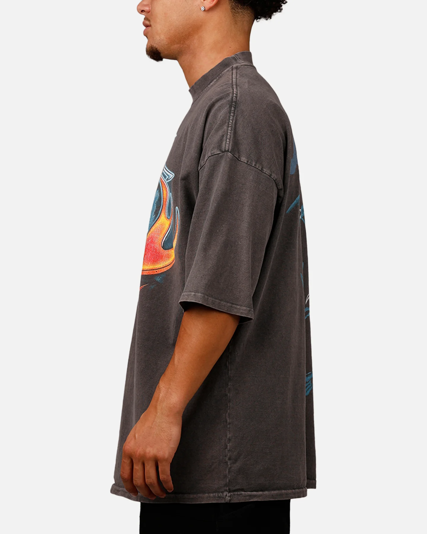 Loiter Disney Chernabog Vintage T-Shirt Washed Charcoal - Image 5