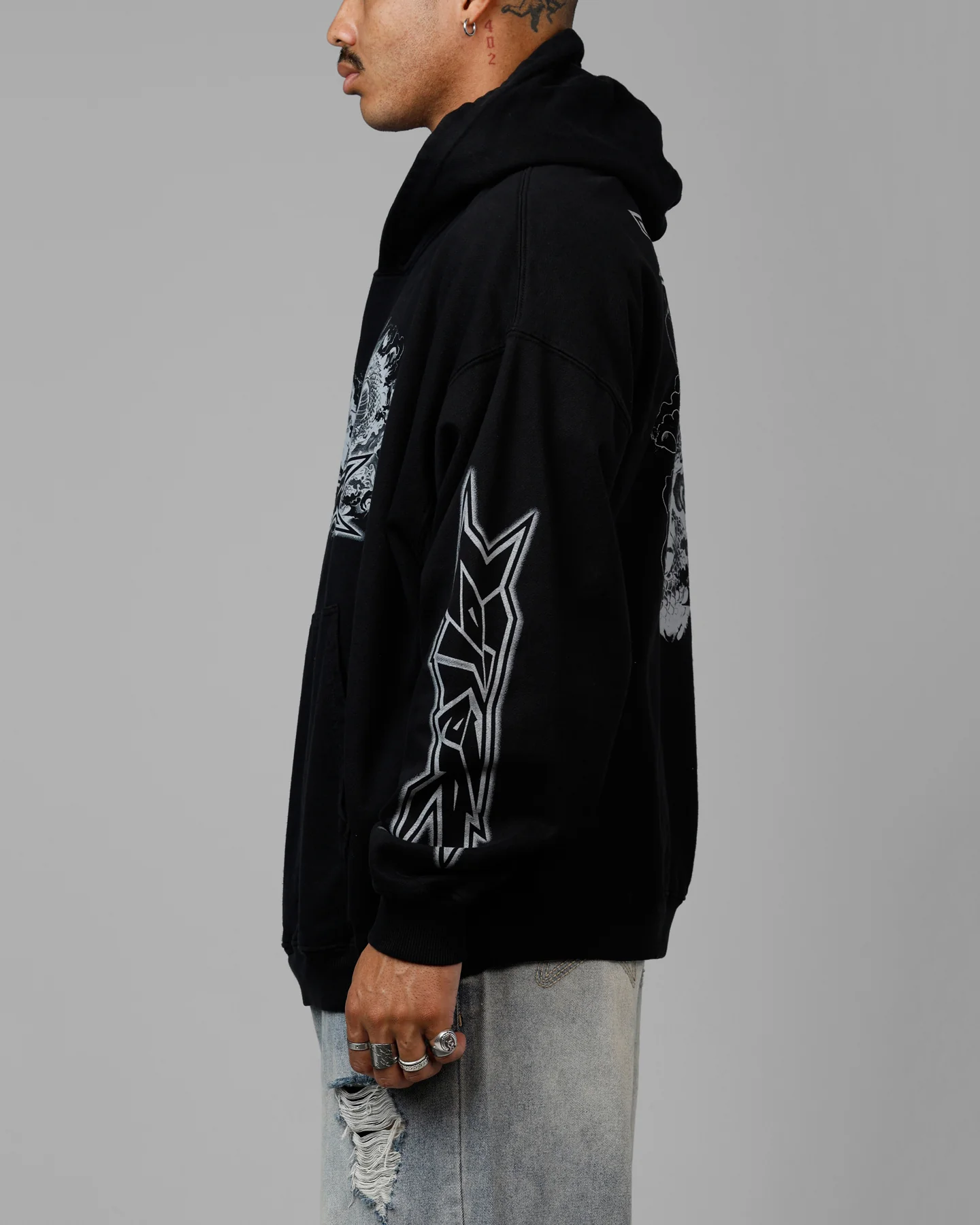 Loiter Draco Born Premium Hoodie Black - Image 5