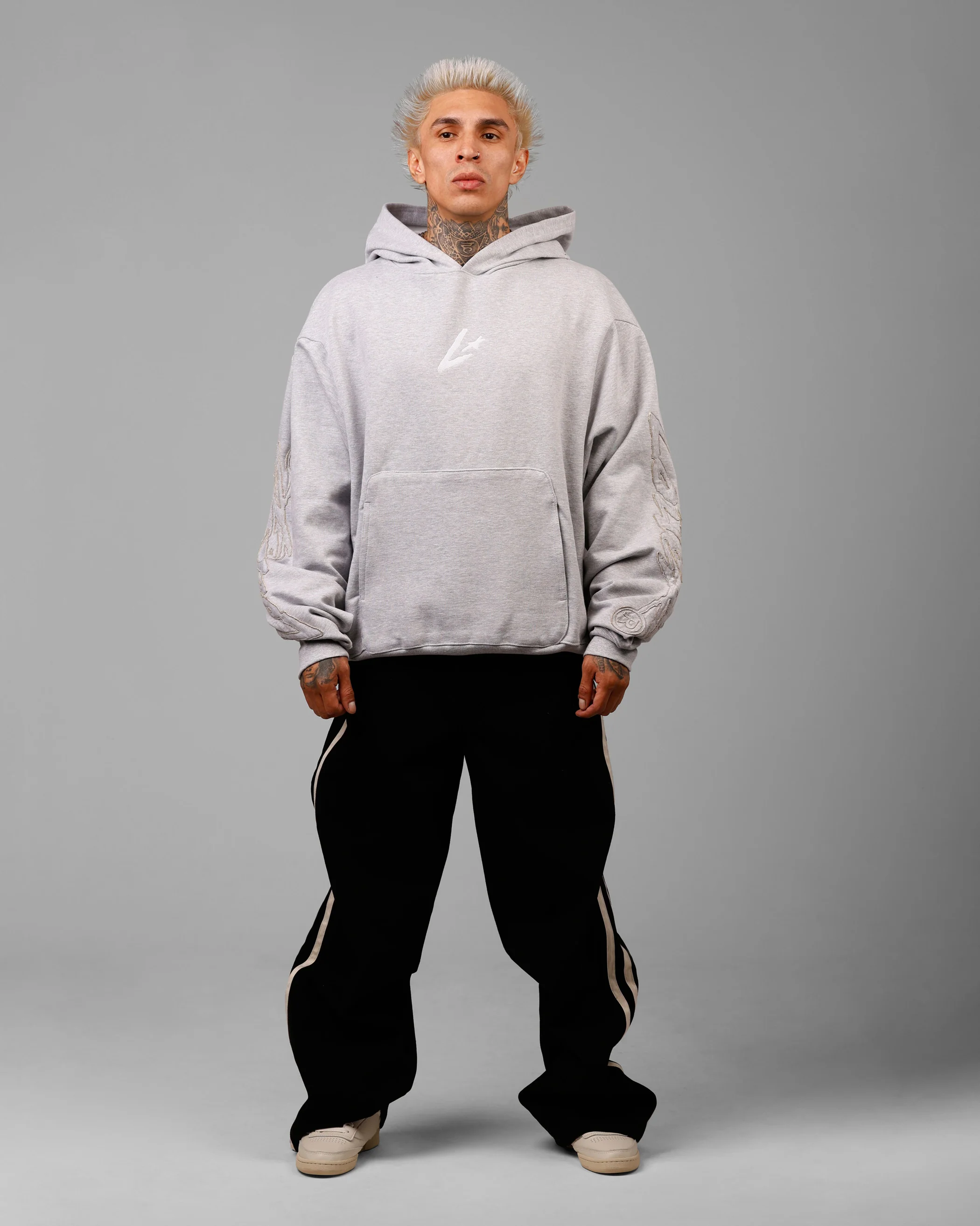 Loiter Dune Hoodie Grey Marle - Image 3