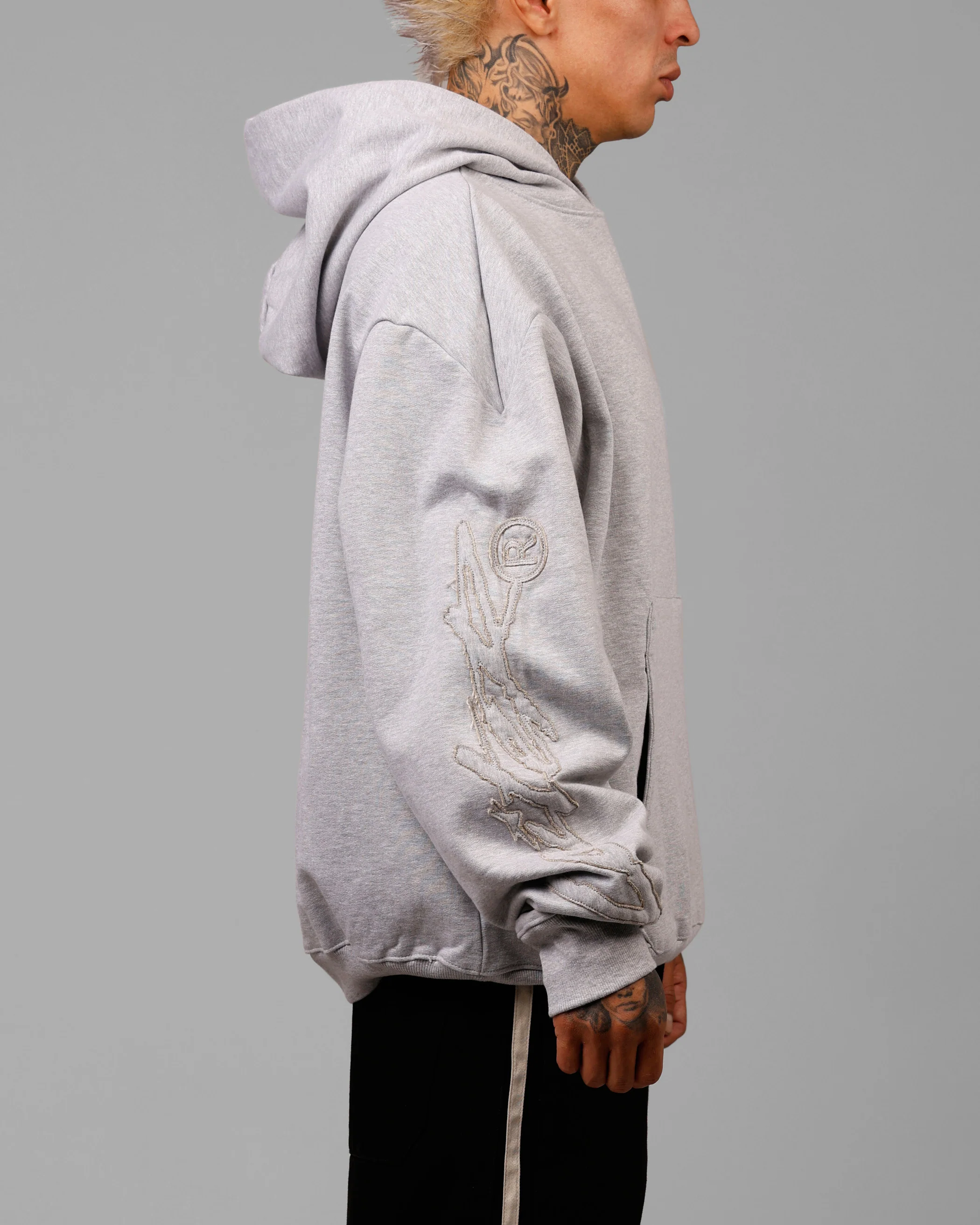 Loiter Dune Hoodie Grey Marle - Image 5