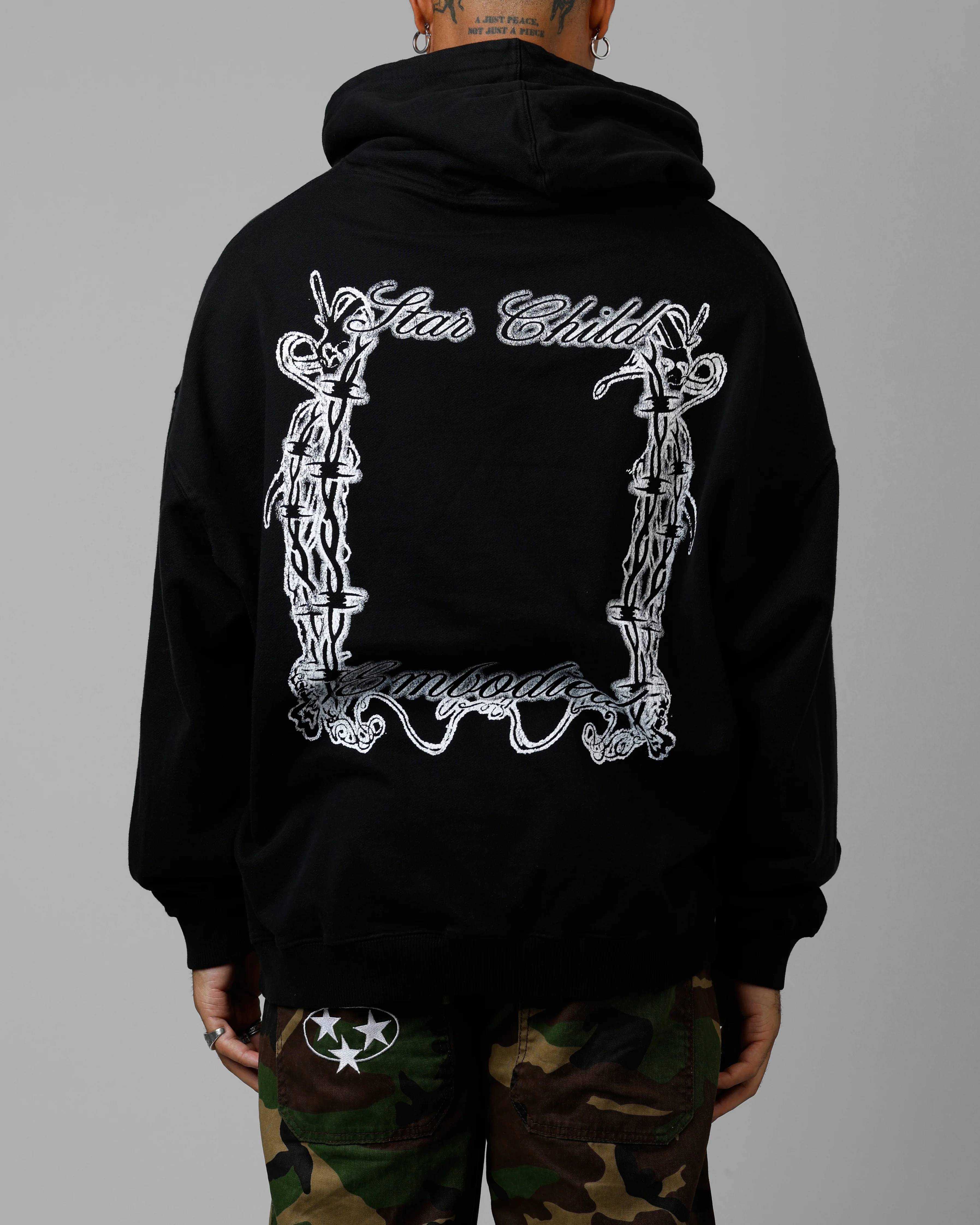 Loiter Earth Angel Premium Hoodie Black - Image 2