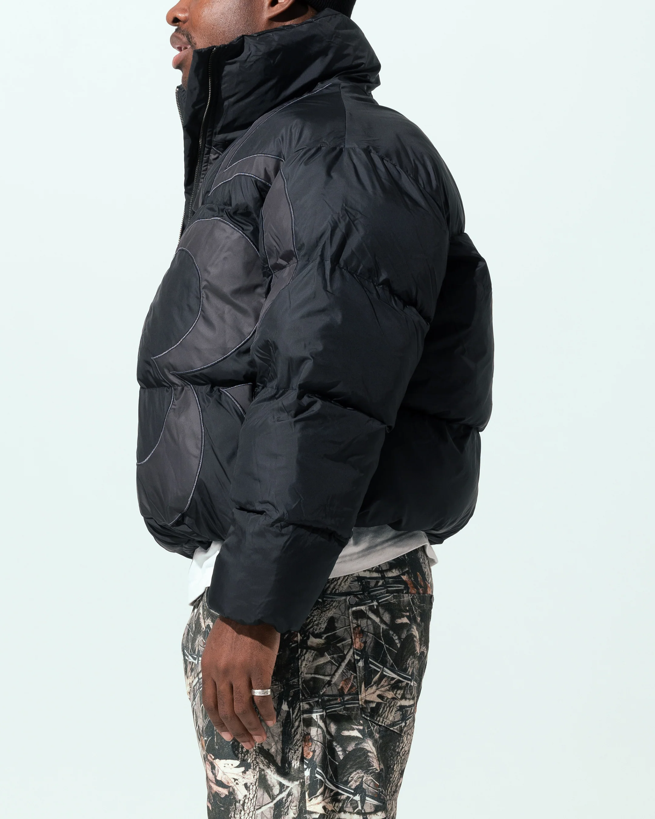 Loiter Eden Puffer Jacket Black - Image 5