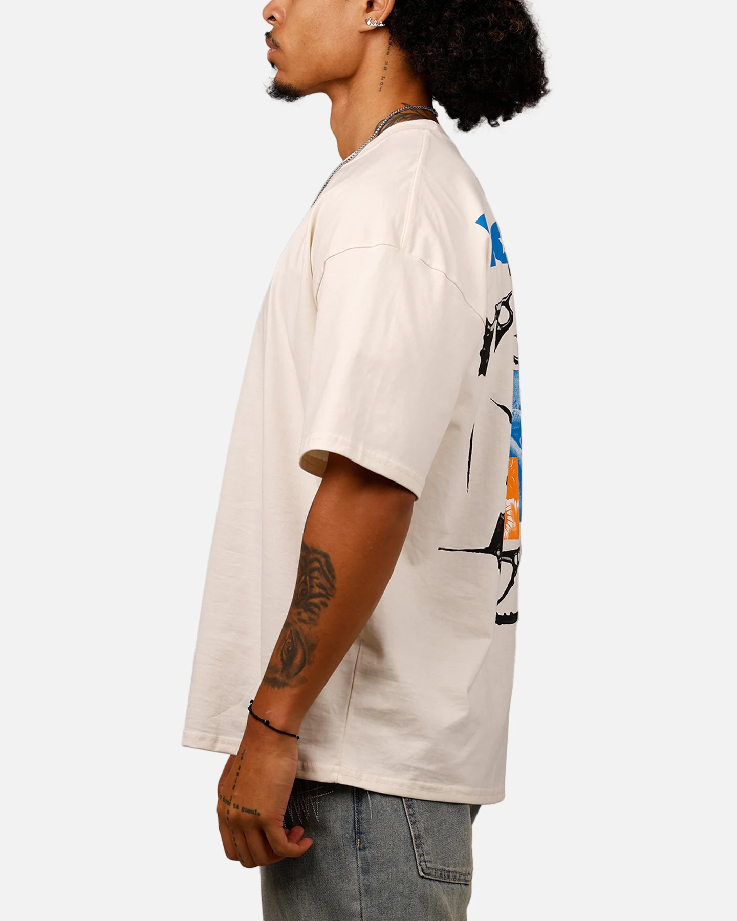 Loiter Empire T-Shirt Off White - Image 5