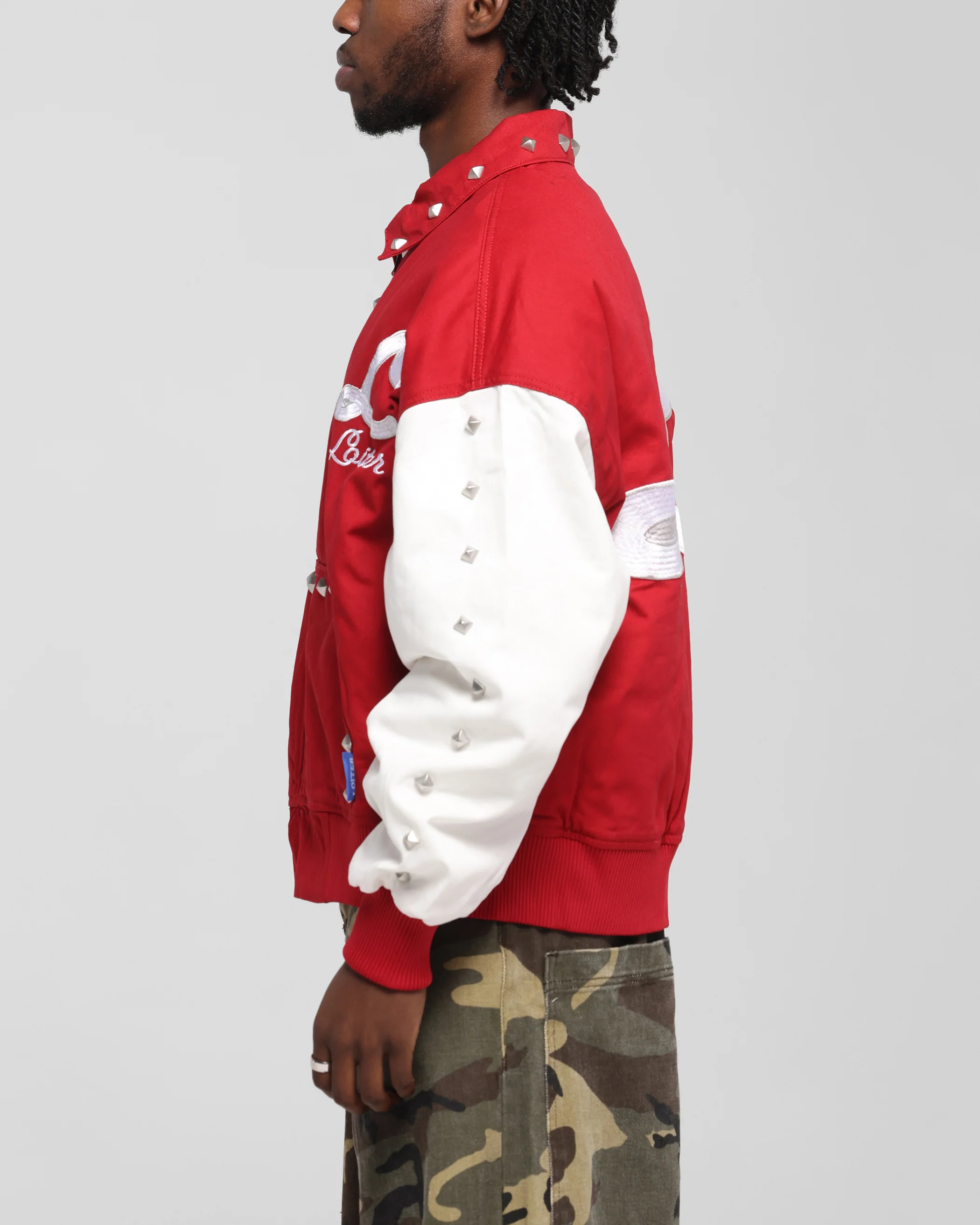 Loiter Frontier Varsity Jacket Red - Image 6