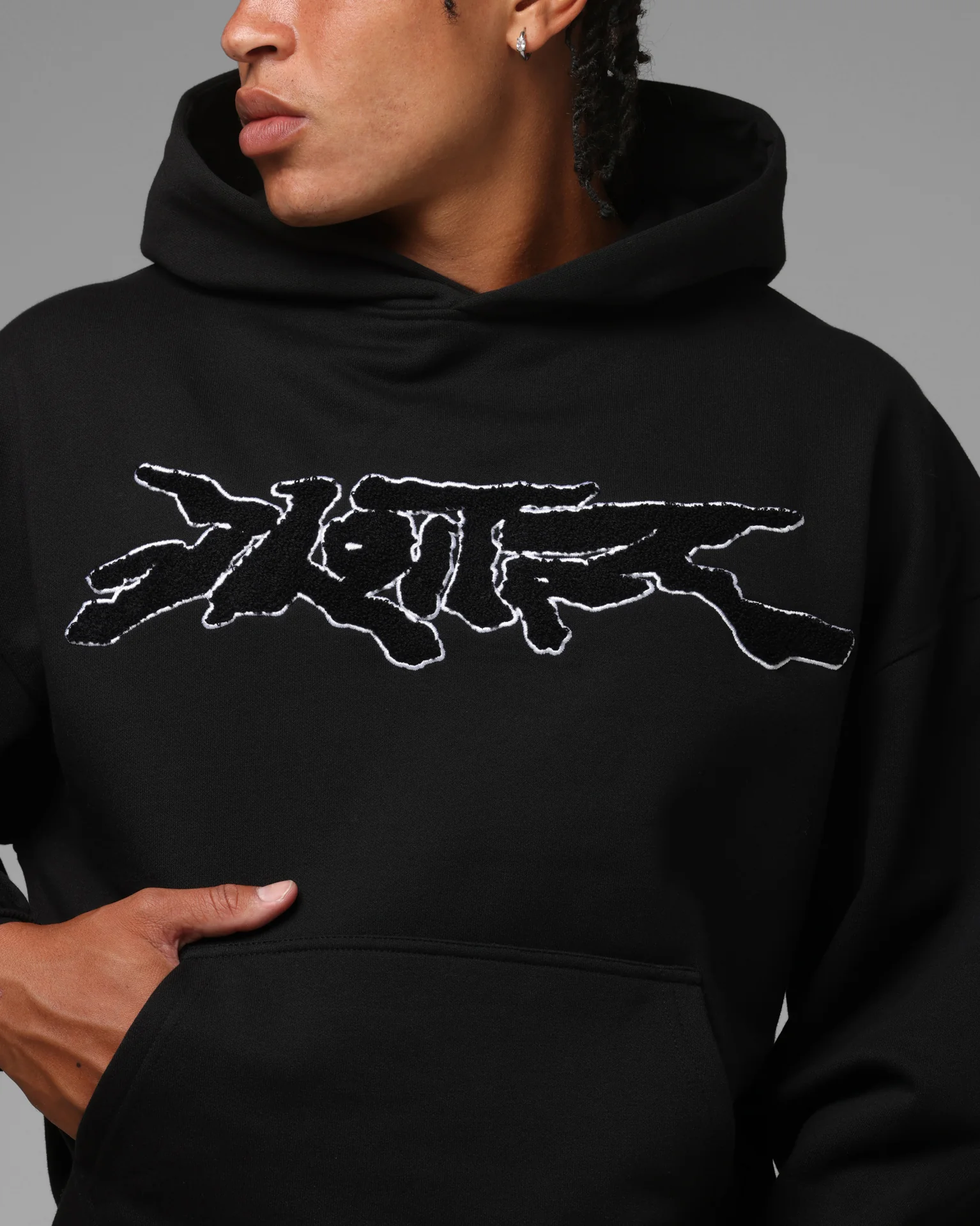 Loiter Global Hoodie Black - Image 6